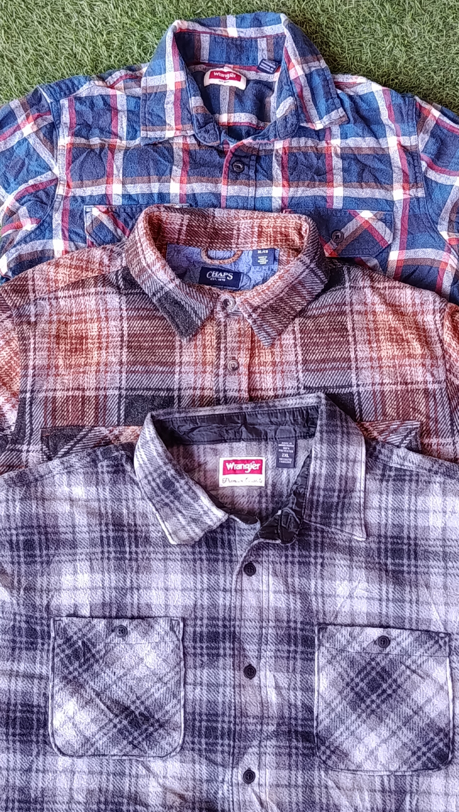 Camisa de flanela de marca 8Pcs (3225)