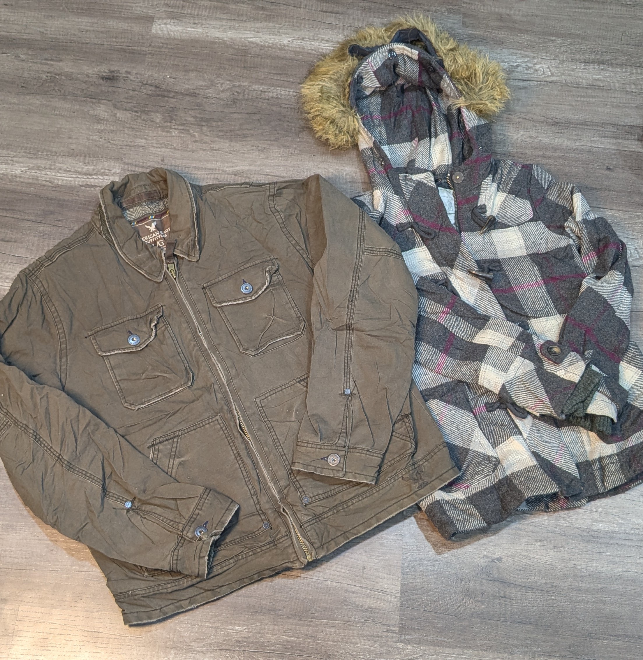 1006 - American Eagle, Aeropostale & Abercrombie Wool, Cotton & Corduroy  Jackets