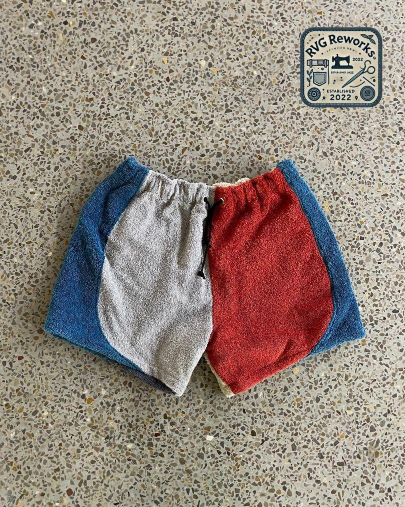 Shorts en panneau de terry recyclé