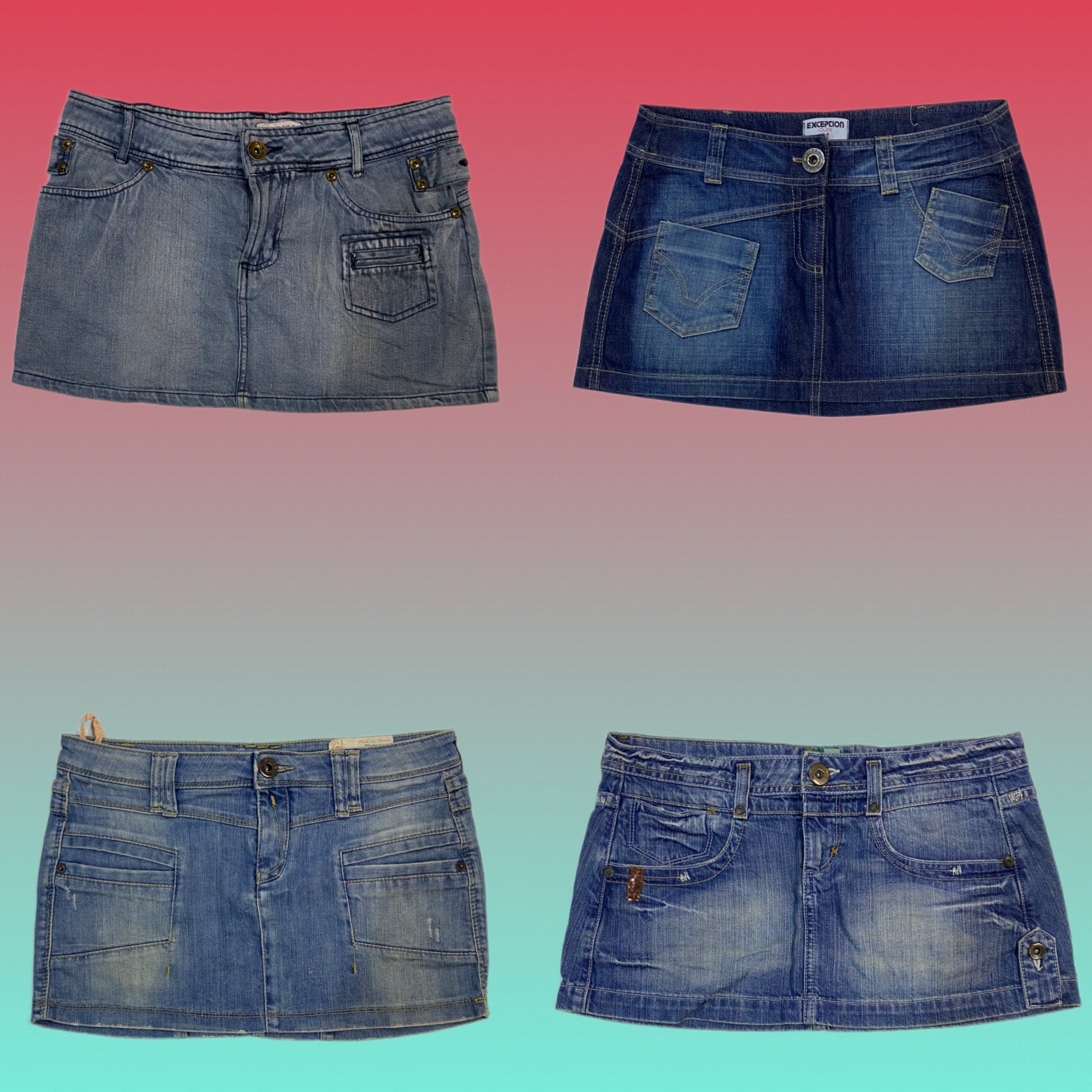 Y2K Denim mini skirts (TS-1581)