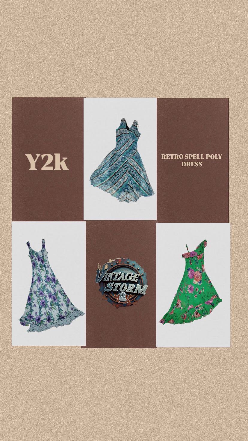 Retro Spell Poly Dress