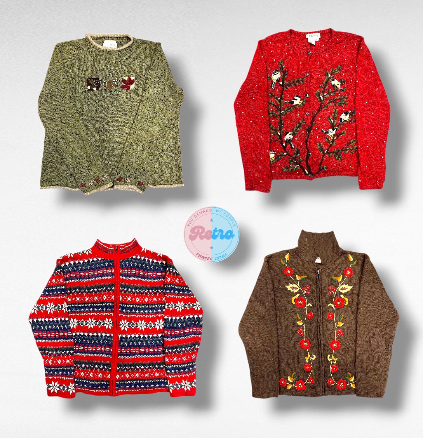 Y2k vintage themed cardigans (r)