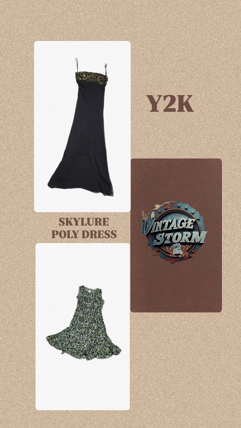 Y2k Skylure Poly Dress