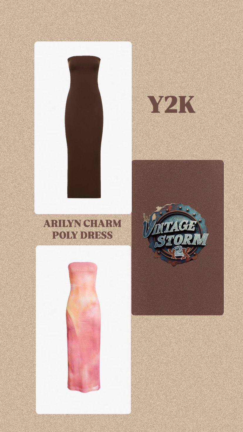 Y2k Arilyn Charm Poly Dress