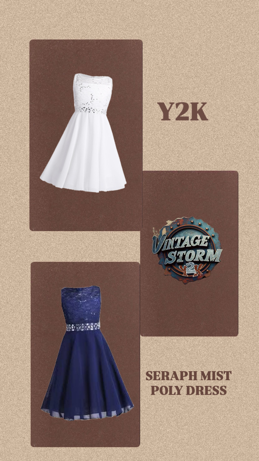 Robe en poly Seraph Mist Y2k