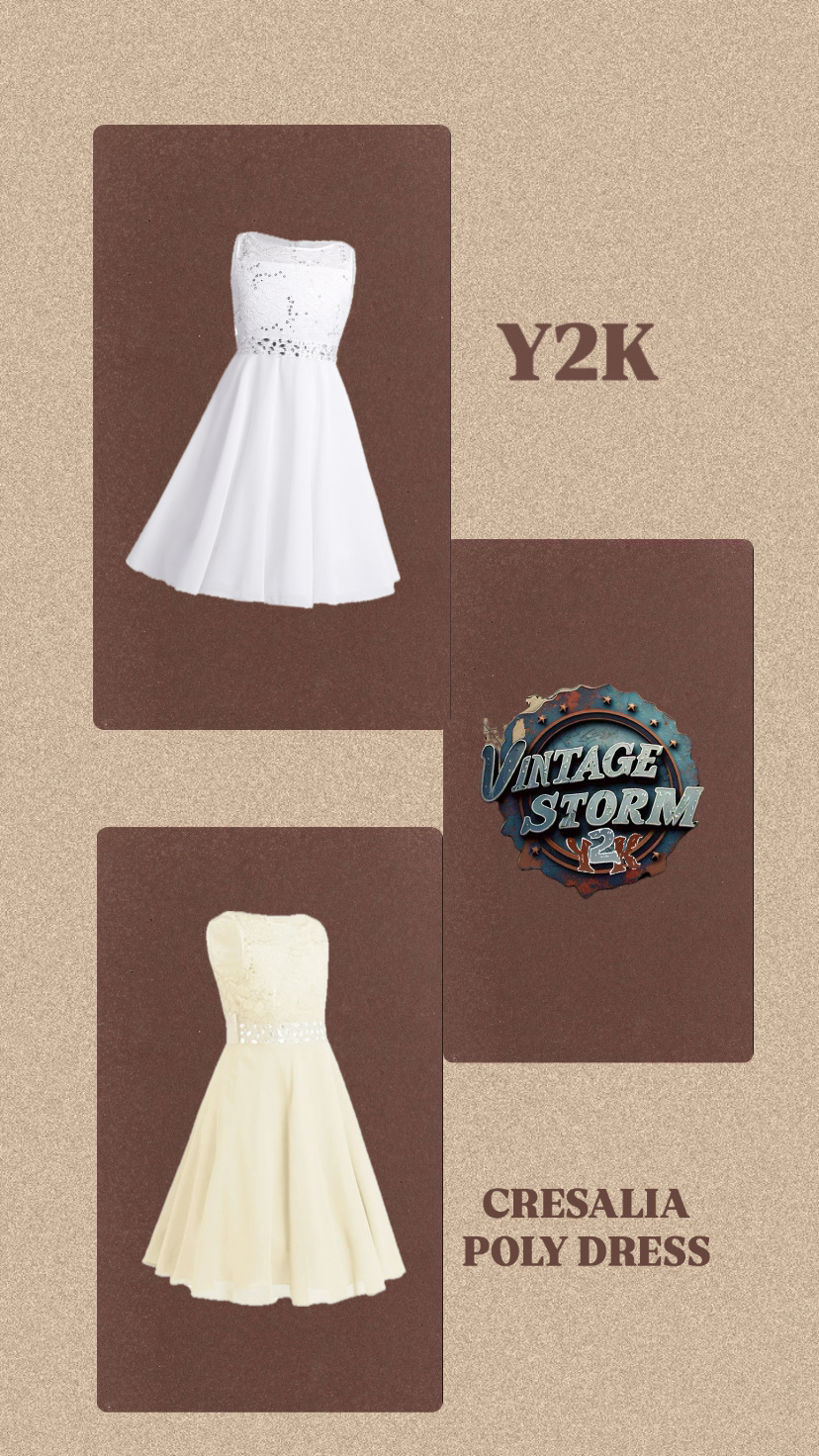 Y2k Cresalia Poly Kleid
