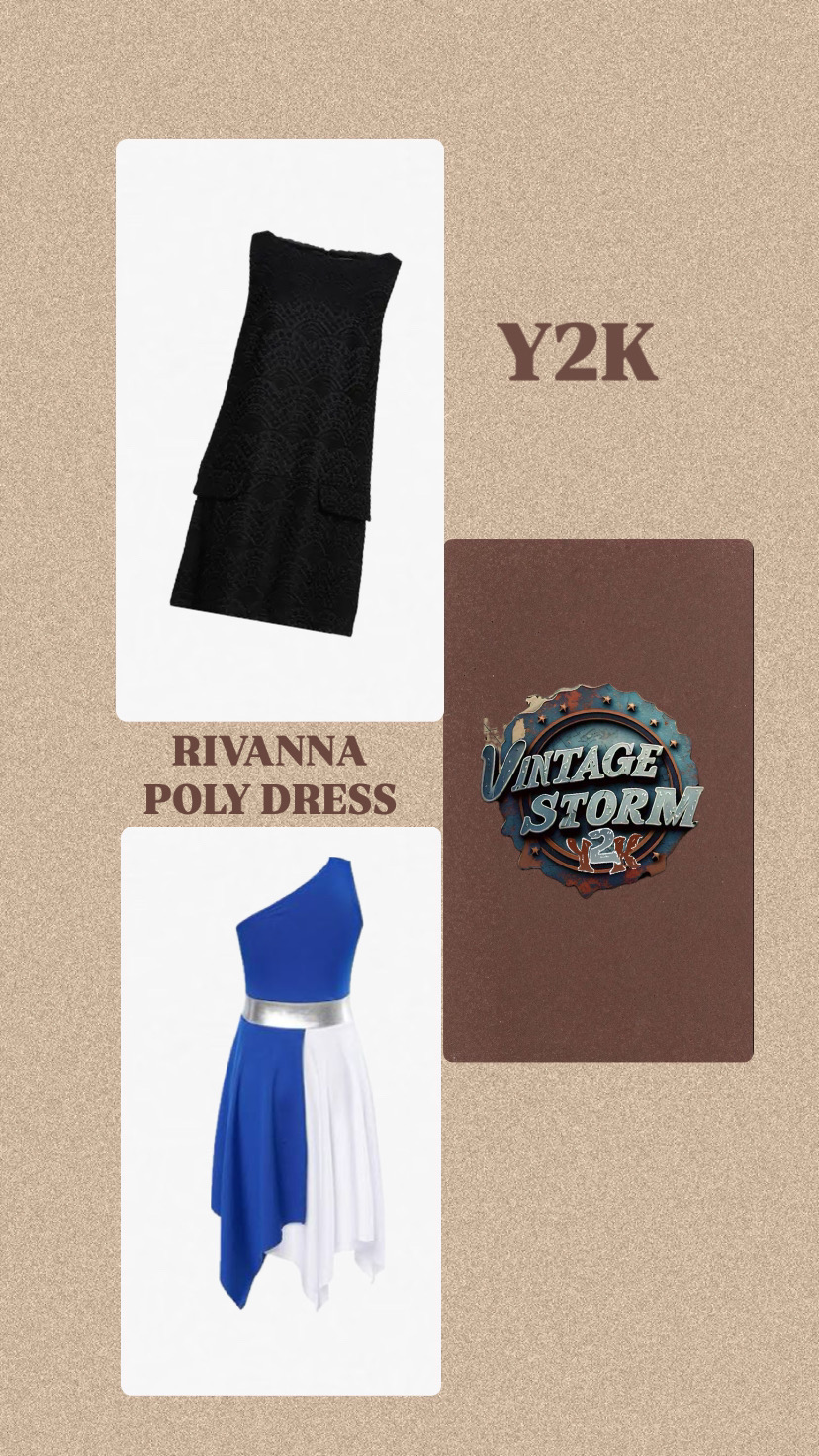 Robe en polyester Y2k Rivanna