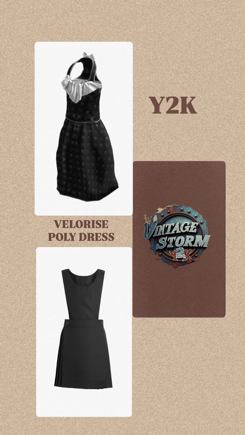 Y2k Velorise Poly Dress