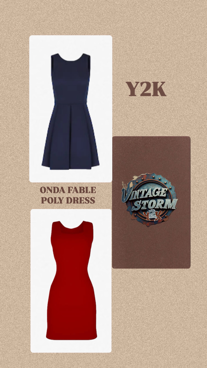 Y2k Onda Fable Poly Robe