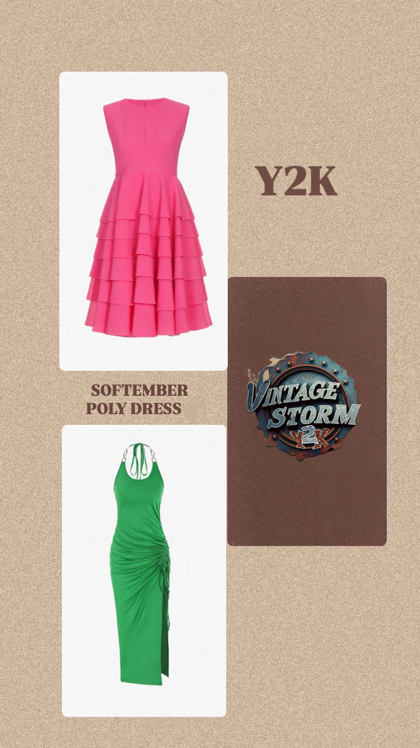 Y2k Softember Poly Robe