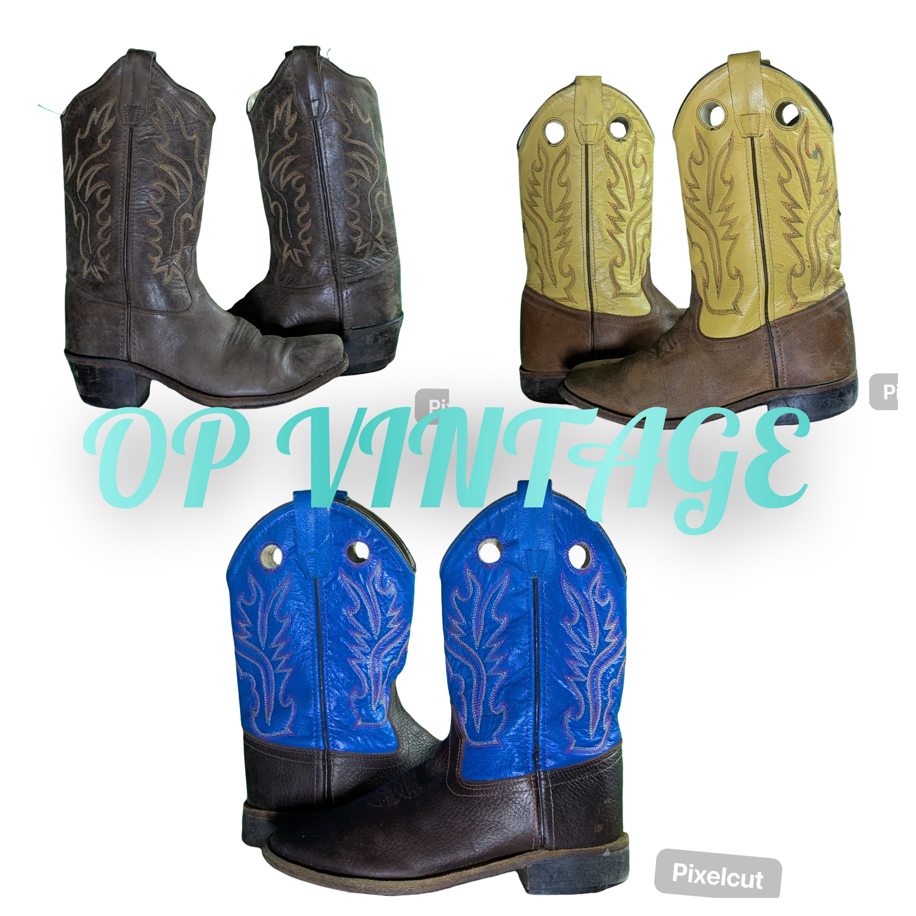 Op vintage 0090 Branded kids Cowboy Boots