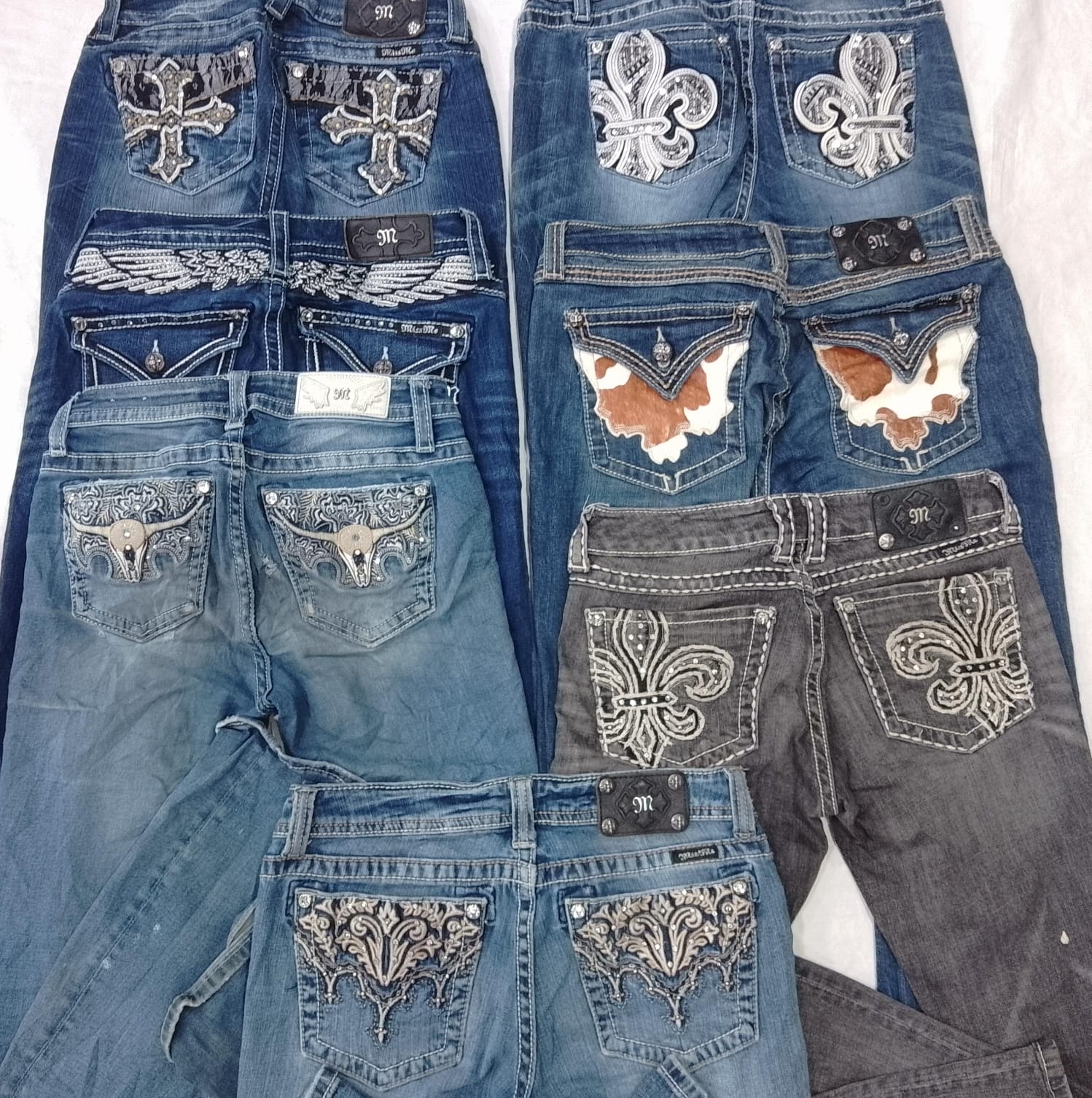 CR5533 ヴィンテージ ミス ミー フレアジーンズ