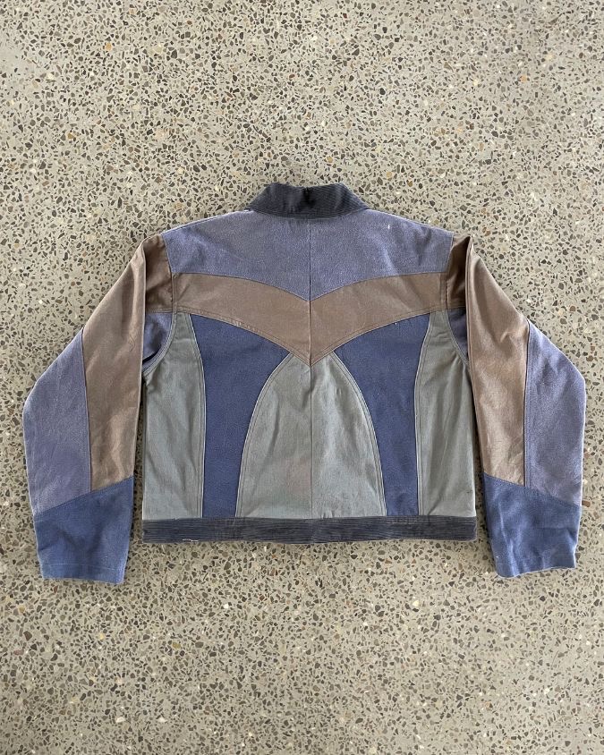 Veste courte mashup upcyclée Carhartt
