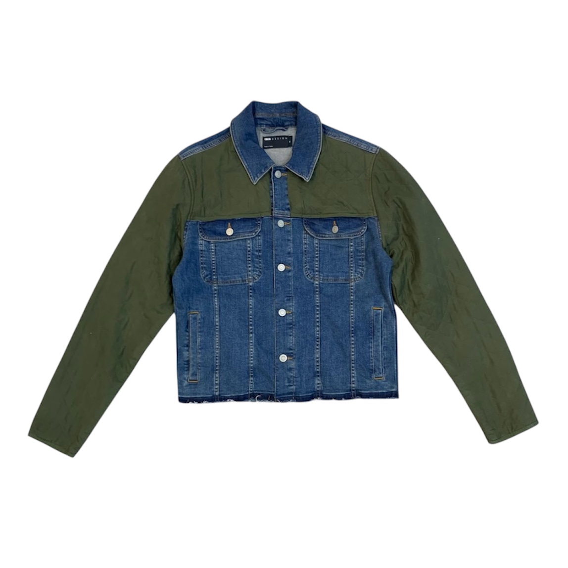 Upcycled Denim Jacket With Quilt