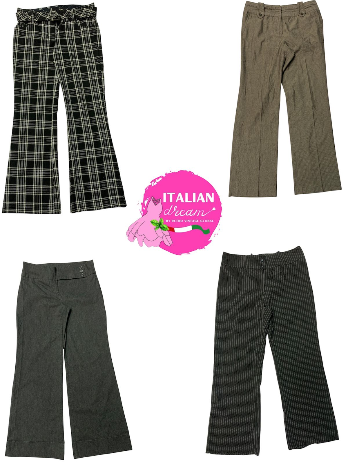 y2k unique stripe poly pantd