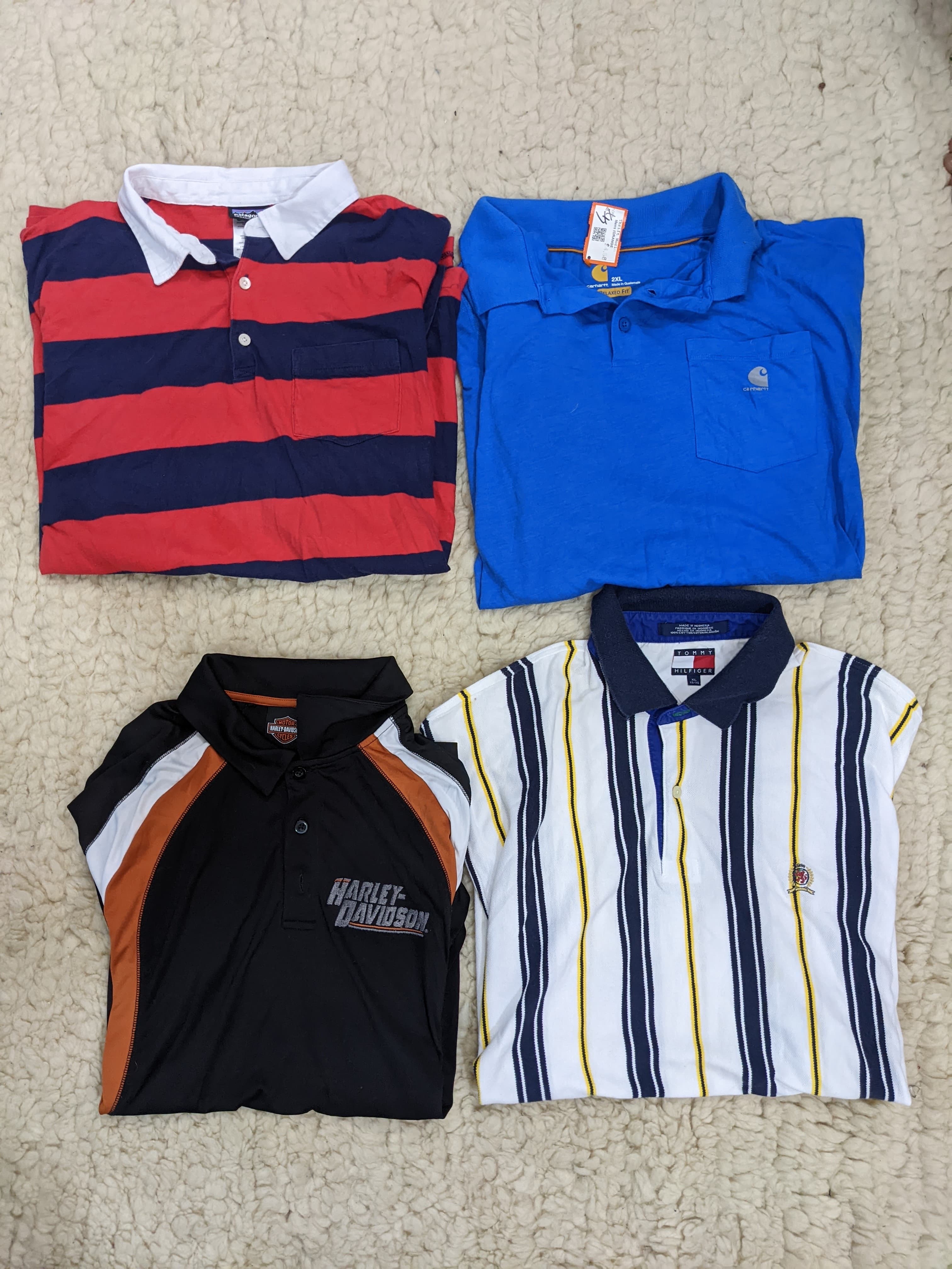 パタゴニア、カーハート、ハーレーダビッドソン＆トミー・ヒルフィガー Tシャツ ミックス