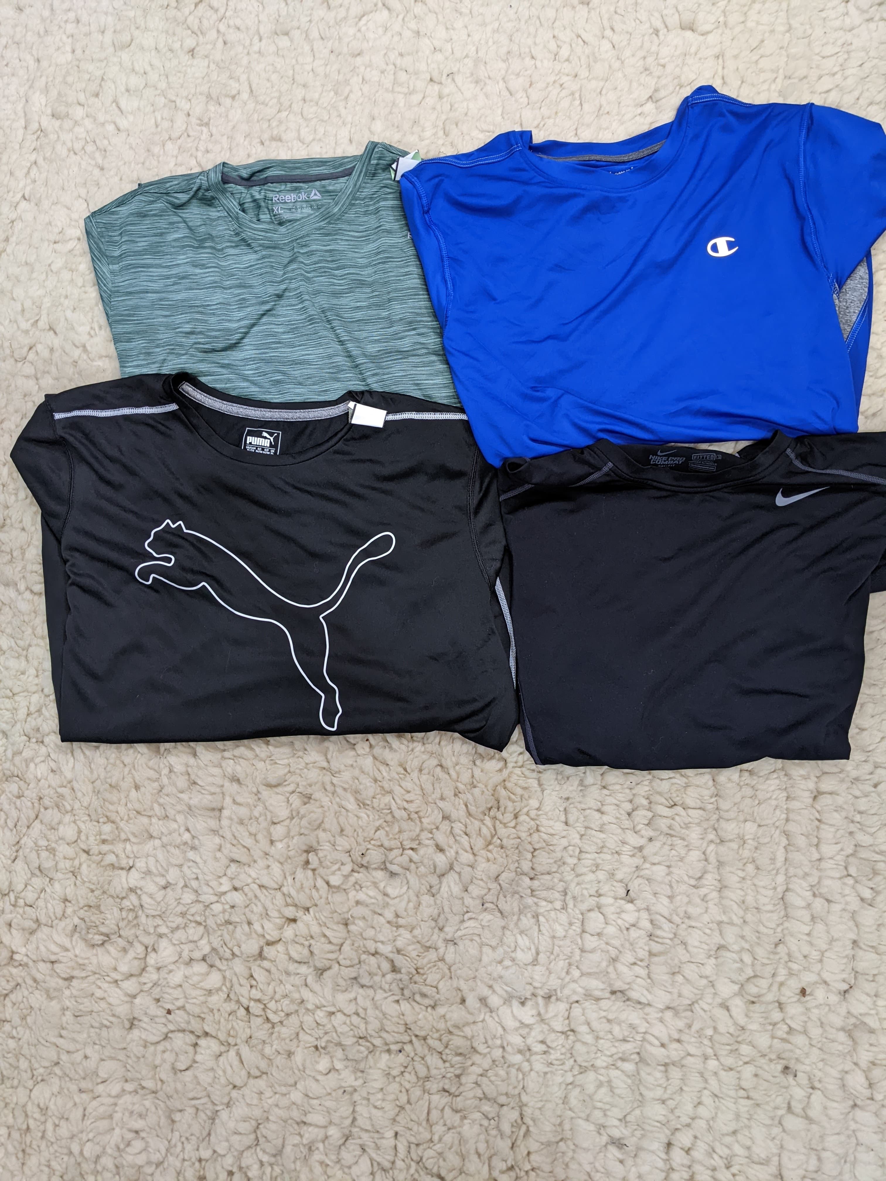 Puma, Reebok, North Face & Nike T-Shirts Mix