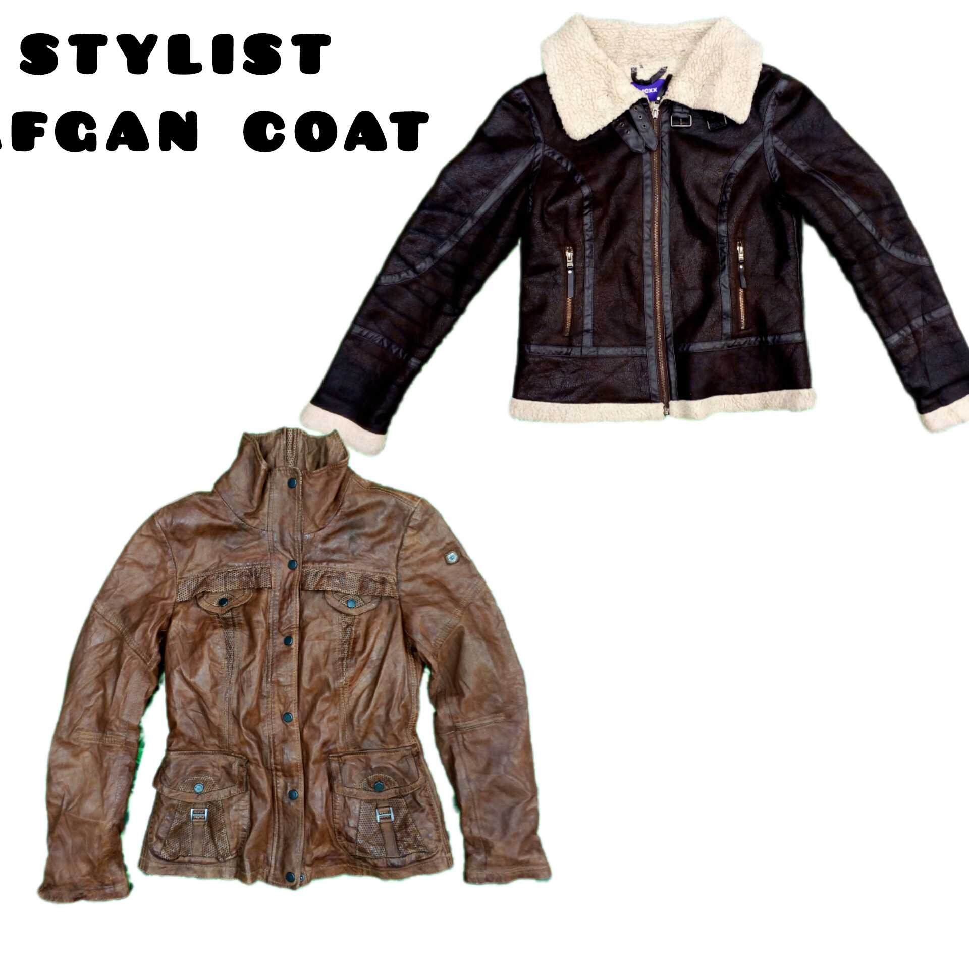 Short Winter Jackets | Warm Lined Faux Fur & Suede Styles | Vintage Streetwear