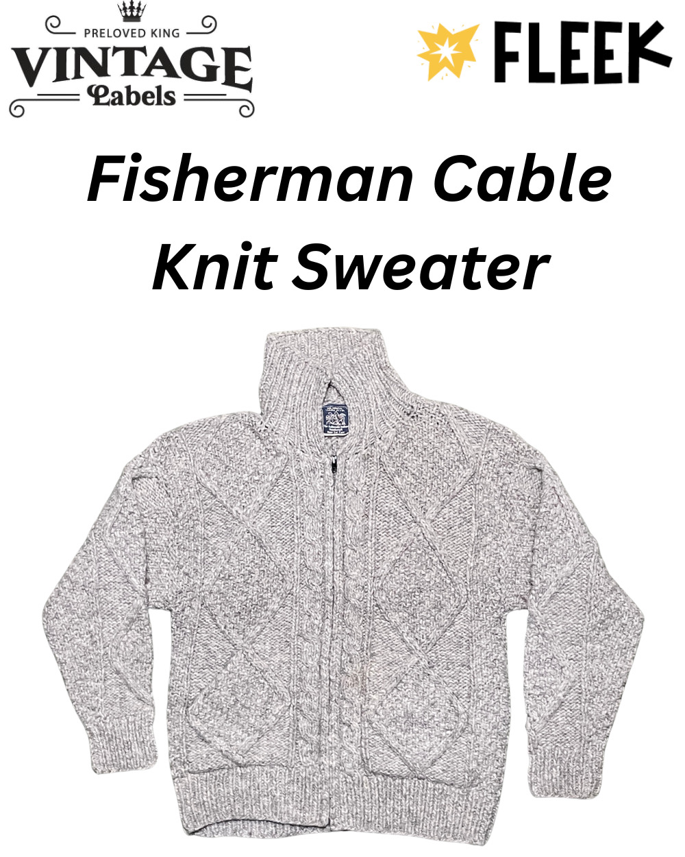 Fisherman Cable Knit Sweater (Vco: 115)