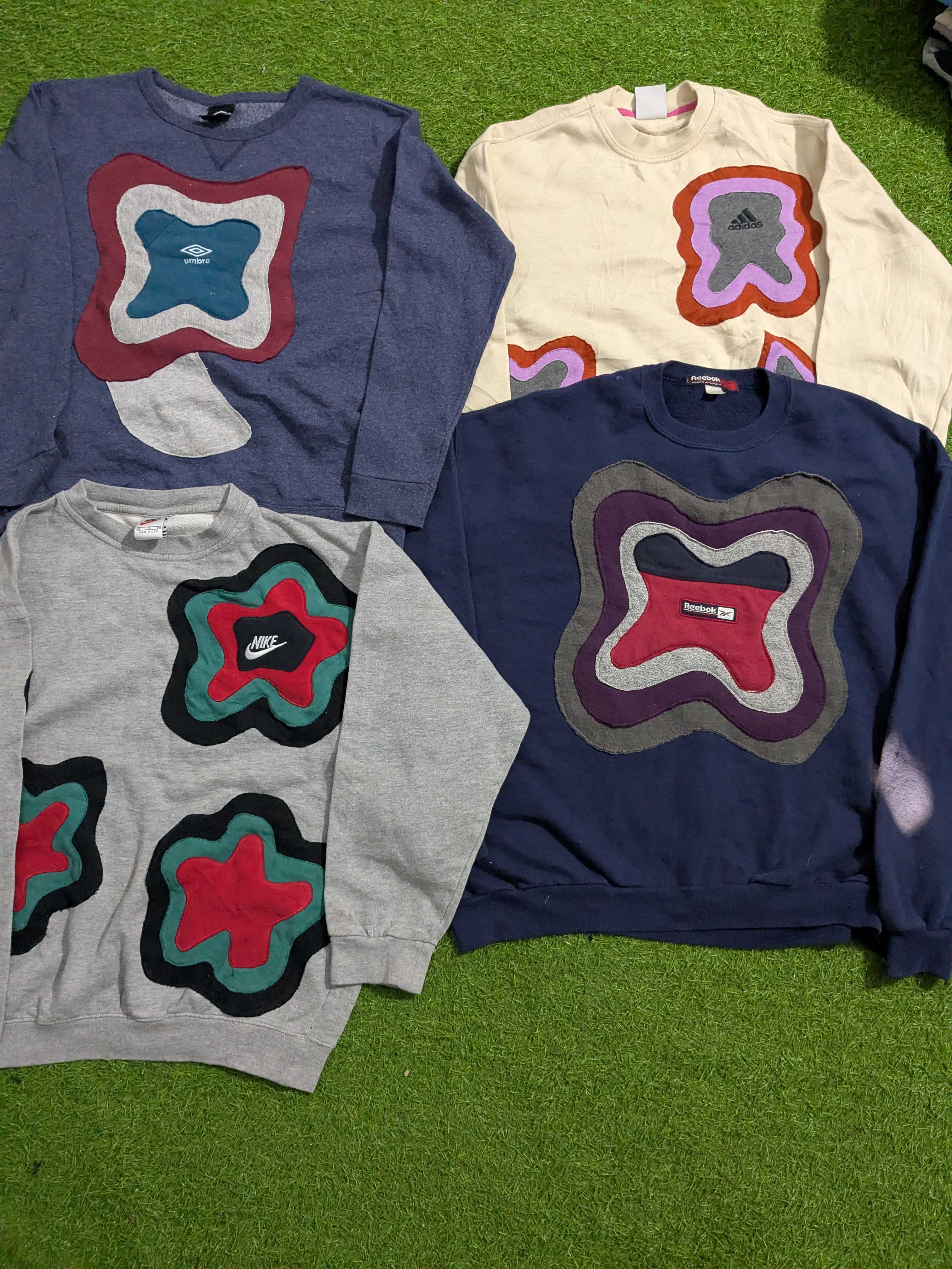 Upcycle Mixed Brands Patchwork Sweatshirt