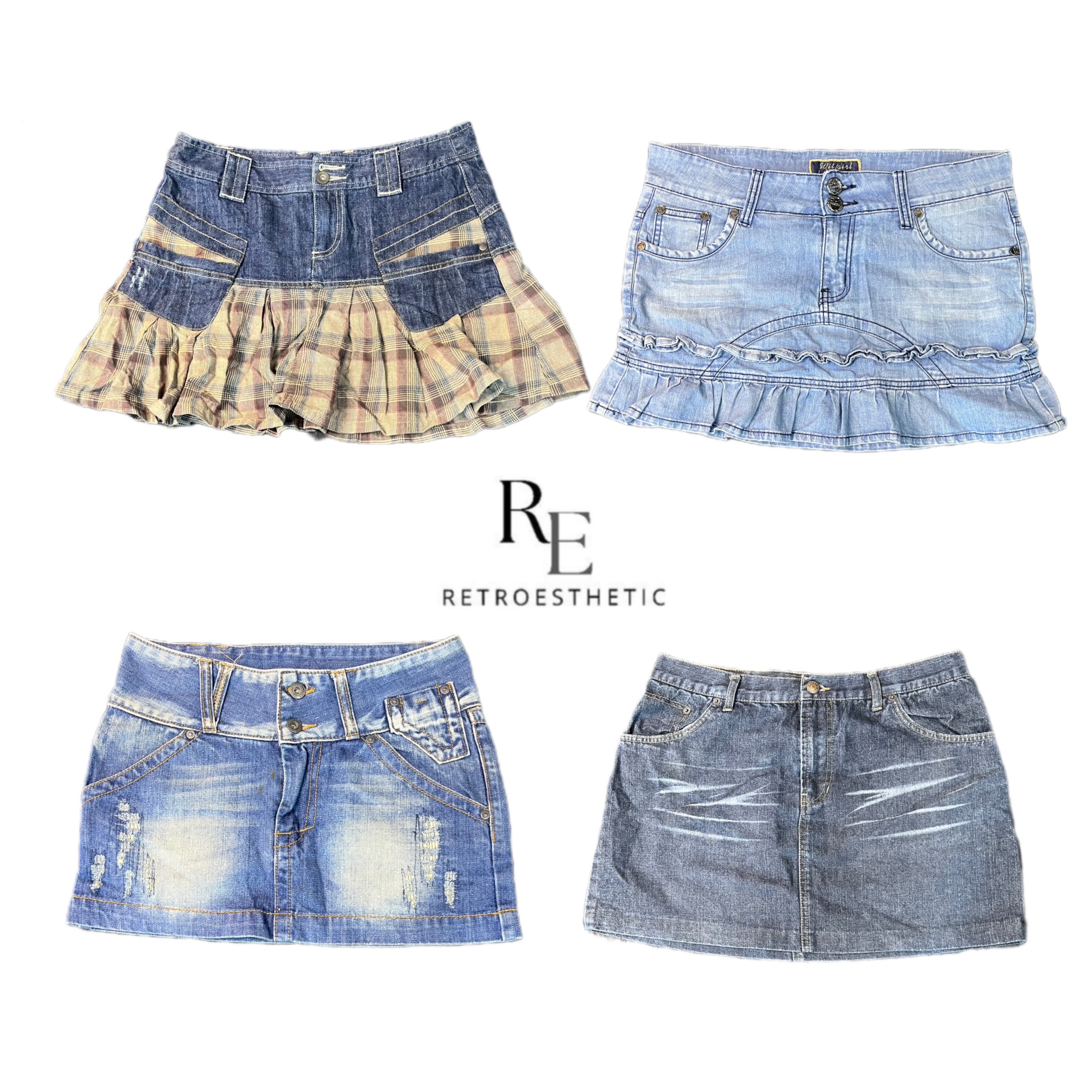Mini-jupes de l'ère Britney Y2K RE-2491