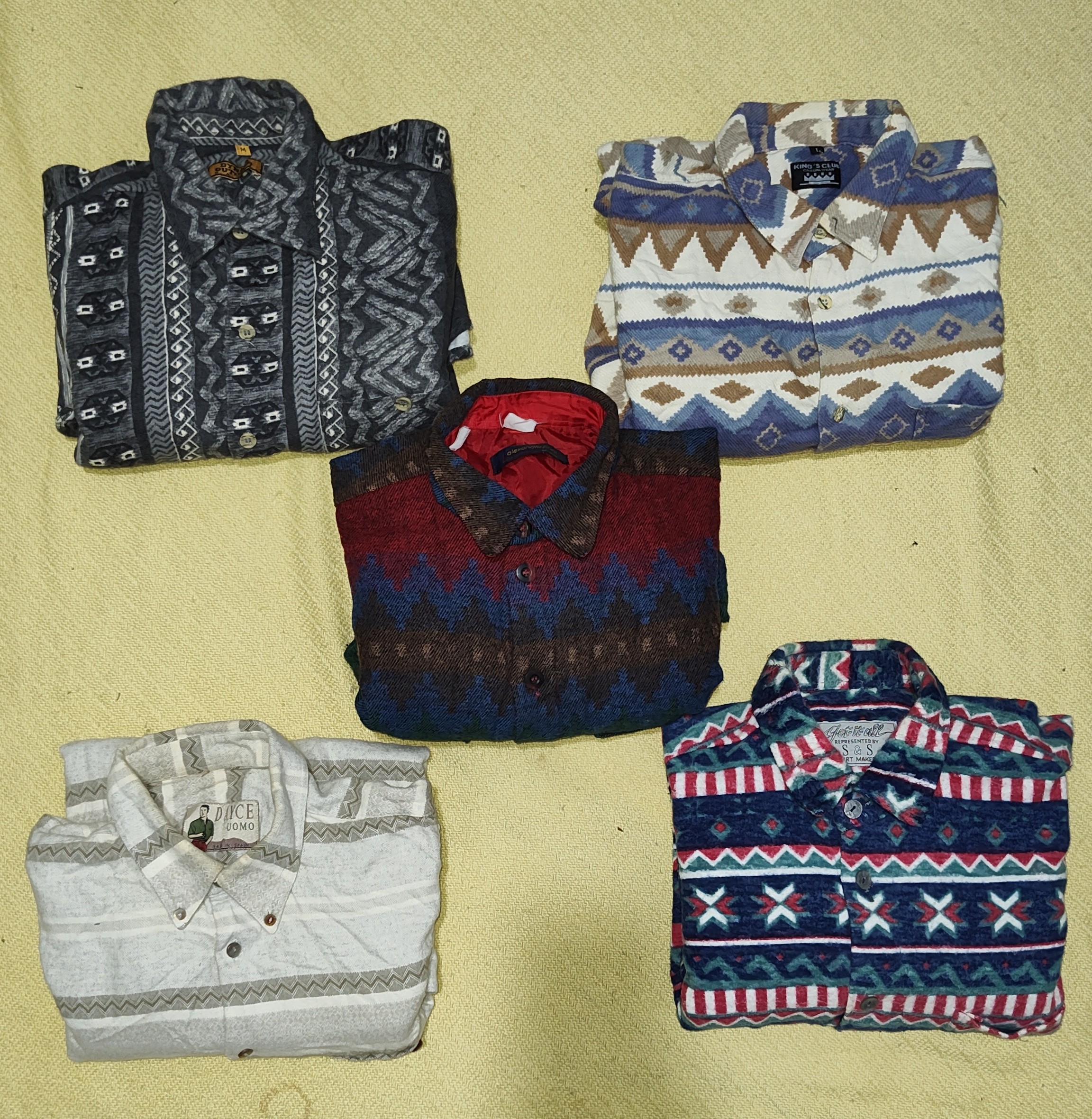 #02 Crazy pattern flannel shirt