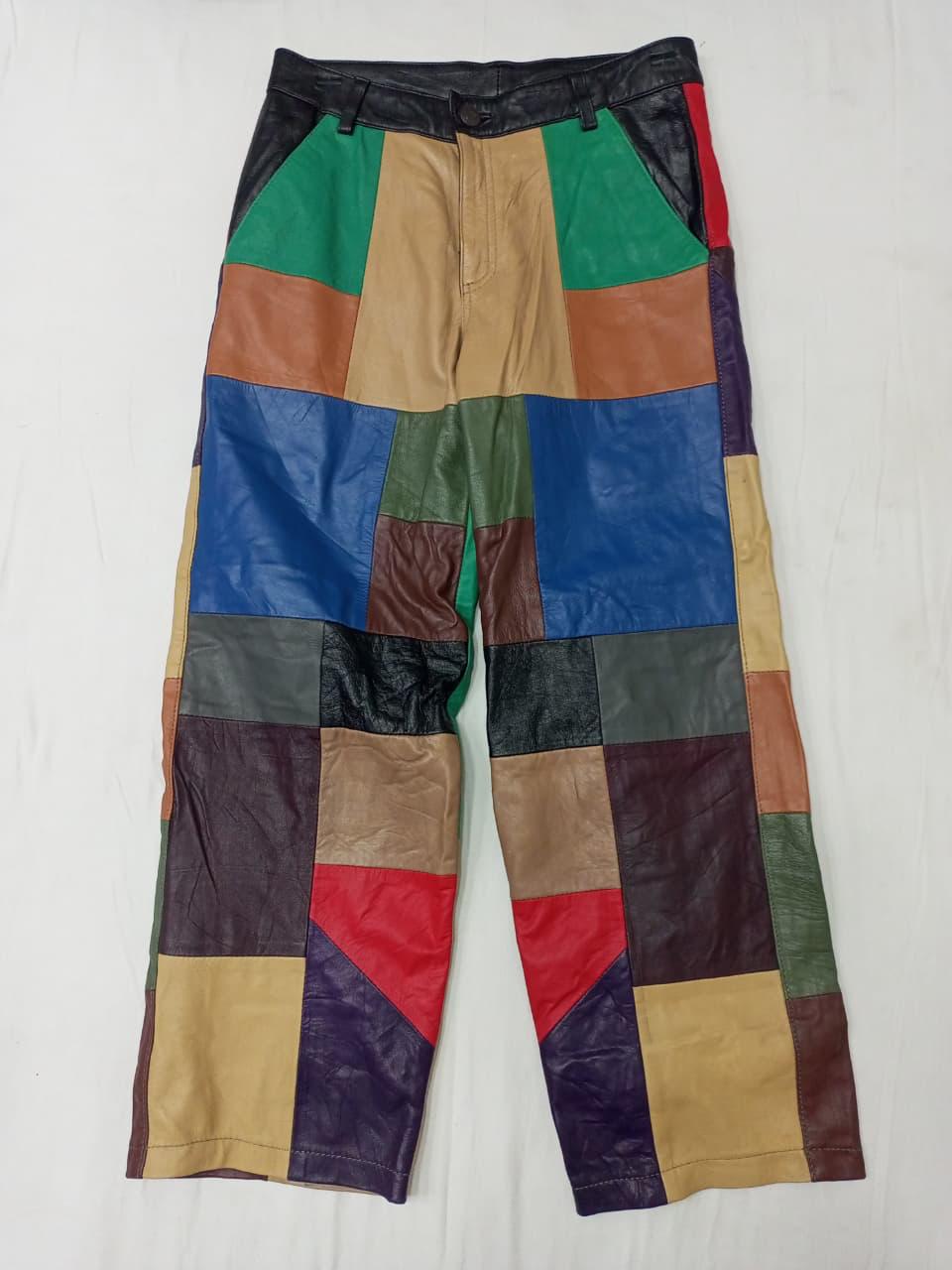 CR892 Upcycled Patchwork-Lederhosen