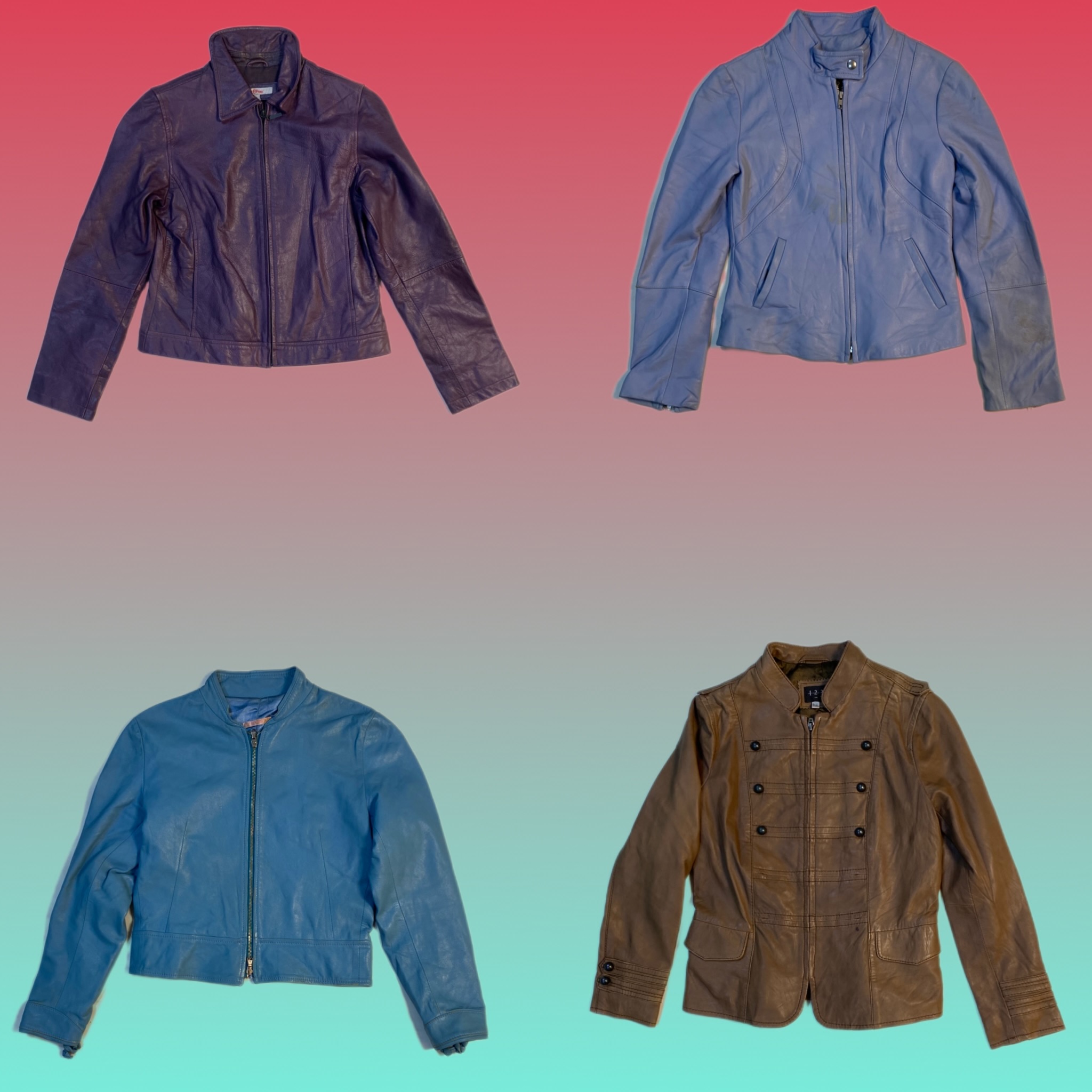 Y2K 90’s Vibe Leather jacket (TS-1592)