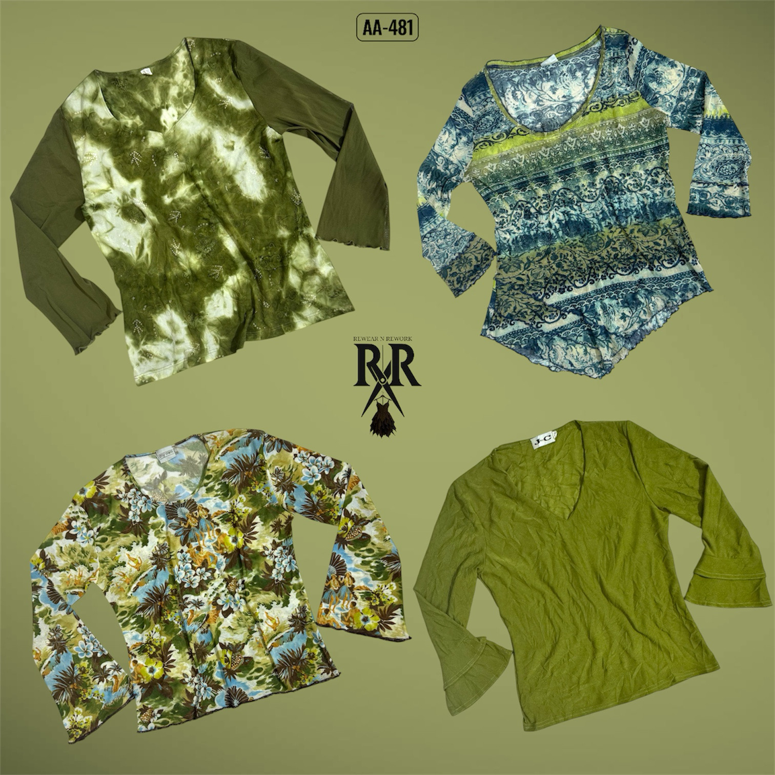 Y2K The Nature Mix Full Sleeve Tops (AA-481)
