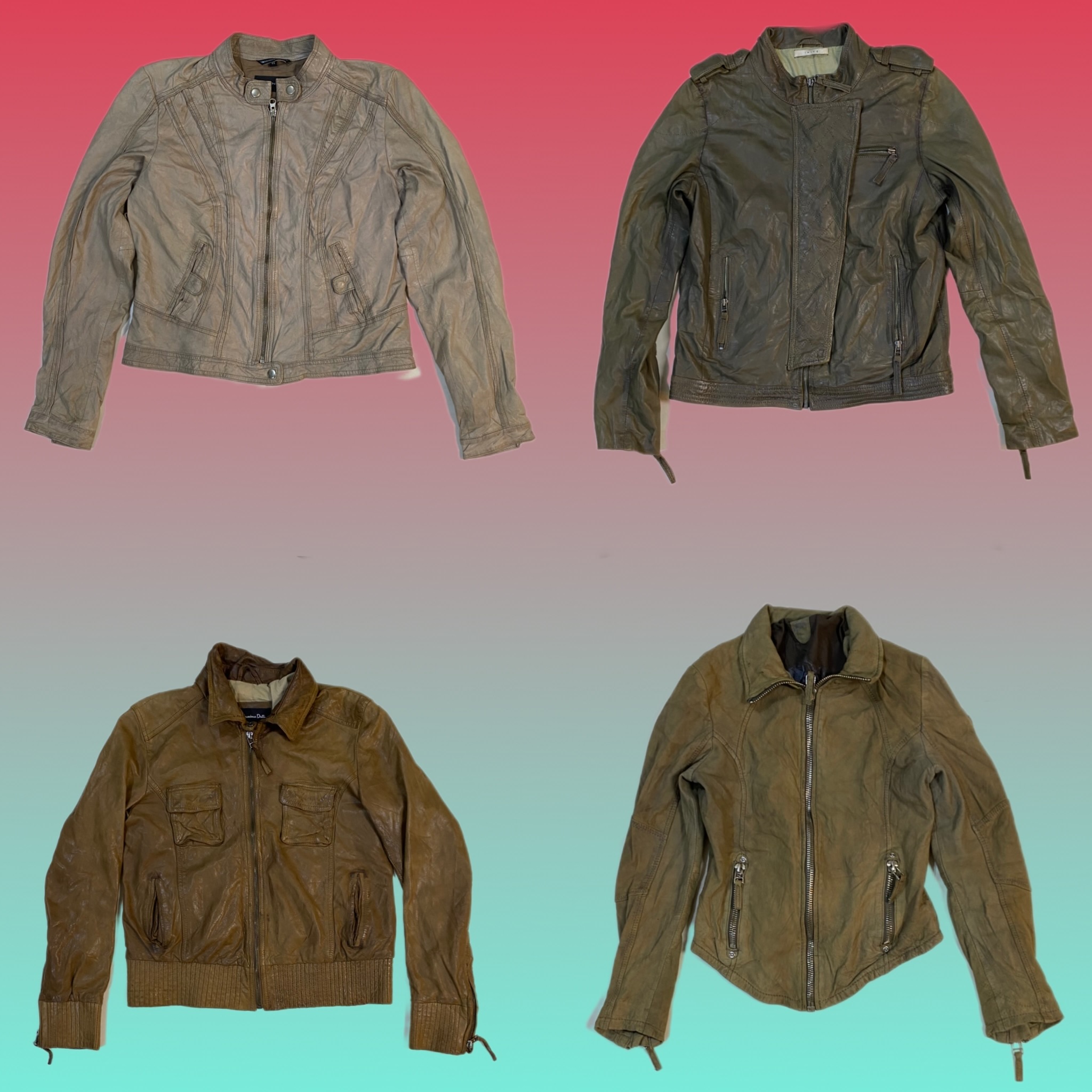 Y2K Unique Leather jacket (TS-1601)