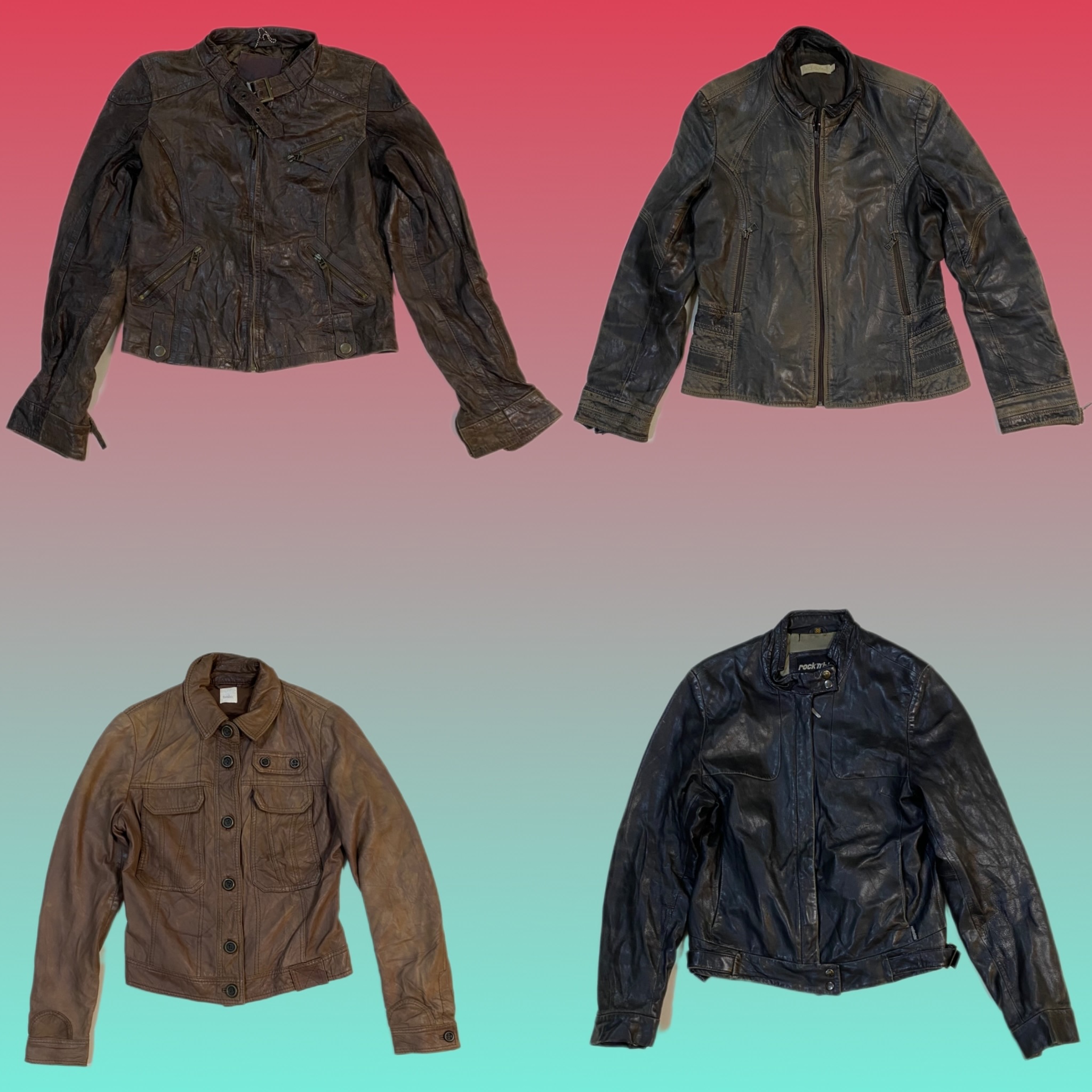 Y2K Leather Jacket (Ts1602)
