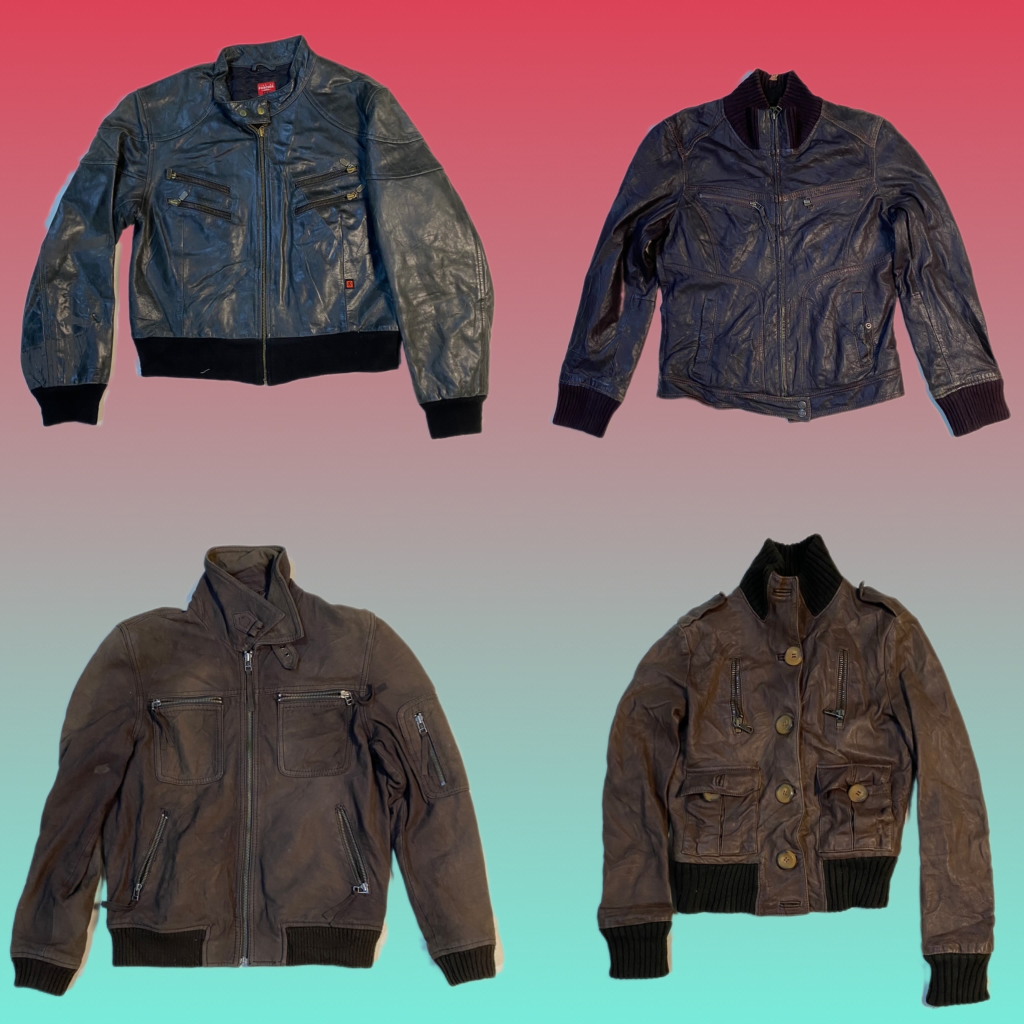 Y2K Unique leahter Jacket (TS-1605)