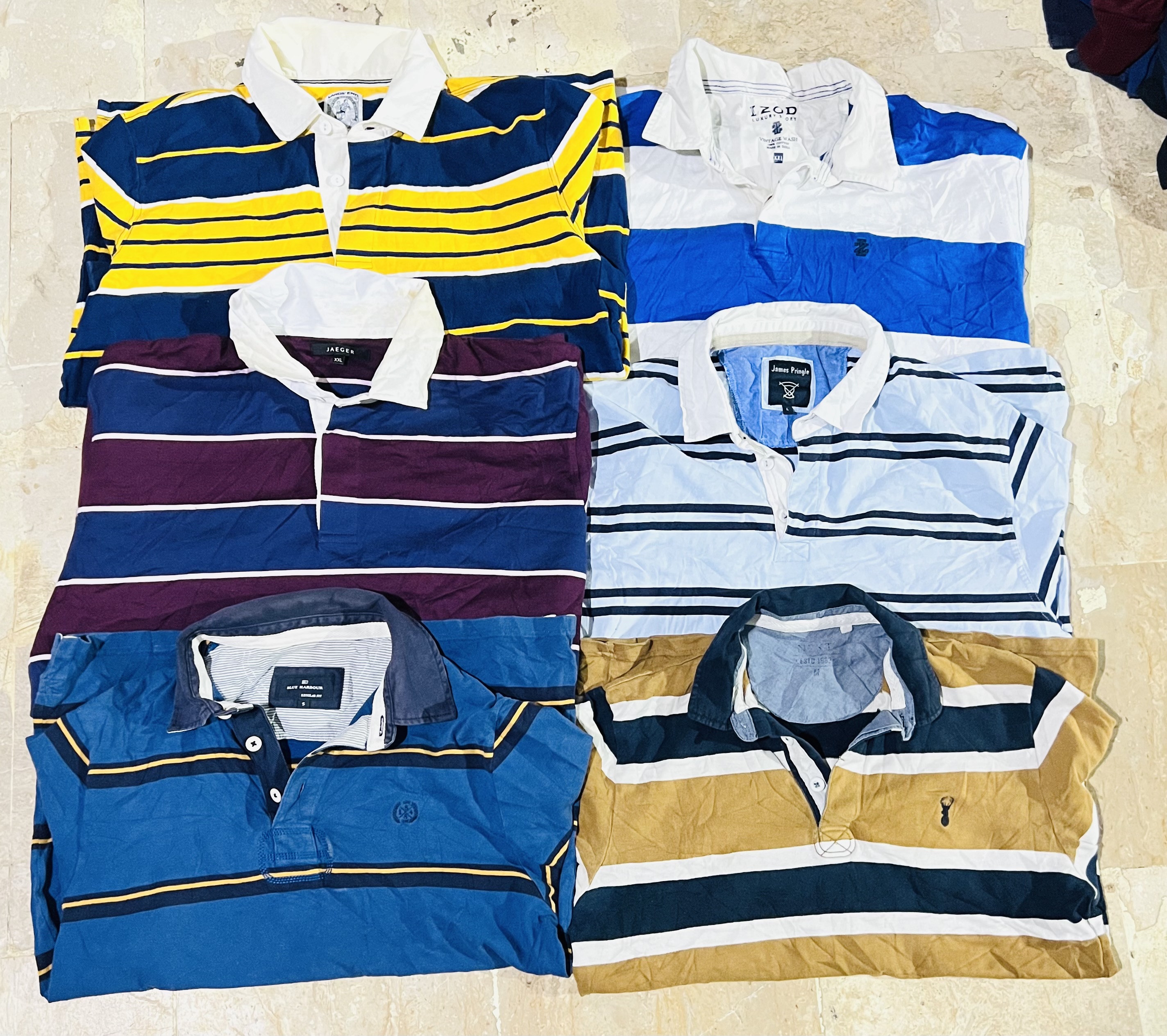 Unbranded rugby shirts bundle 10