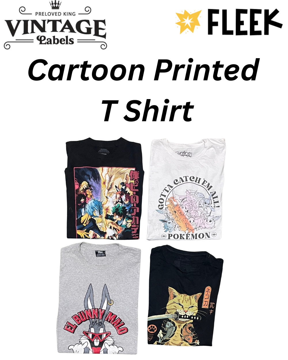 Cartoon Printed T Shirt (Vco: 1025)