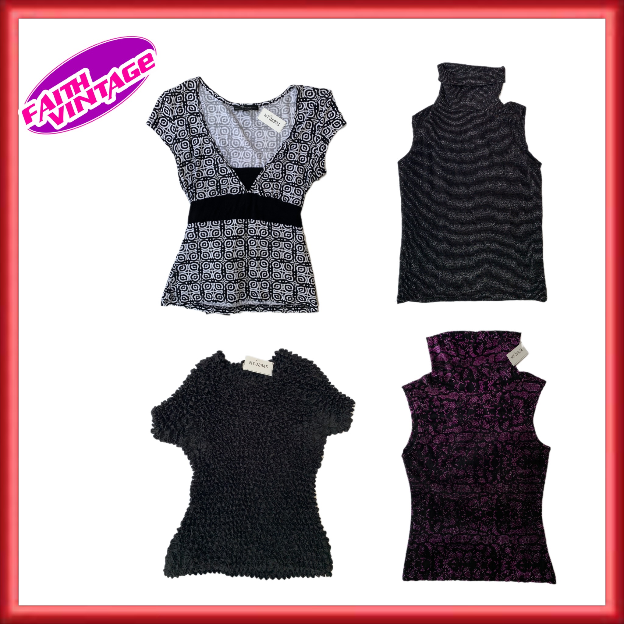 Black Noir Tops and Dresses Mix Bundle (FV-135)