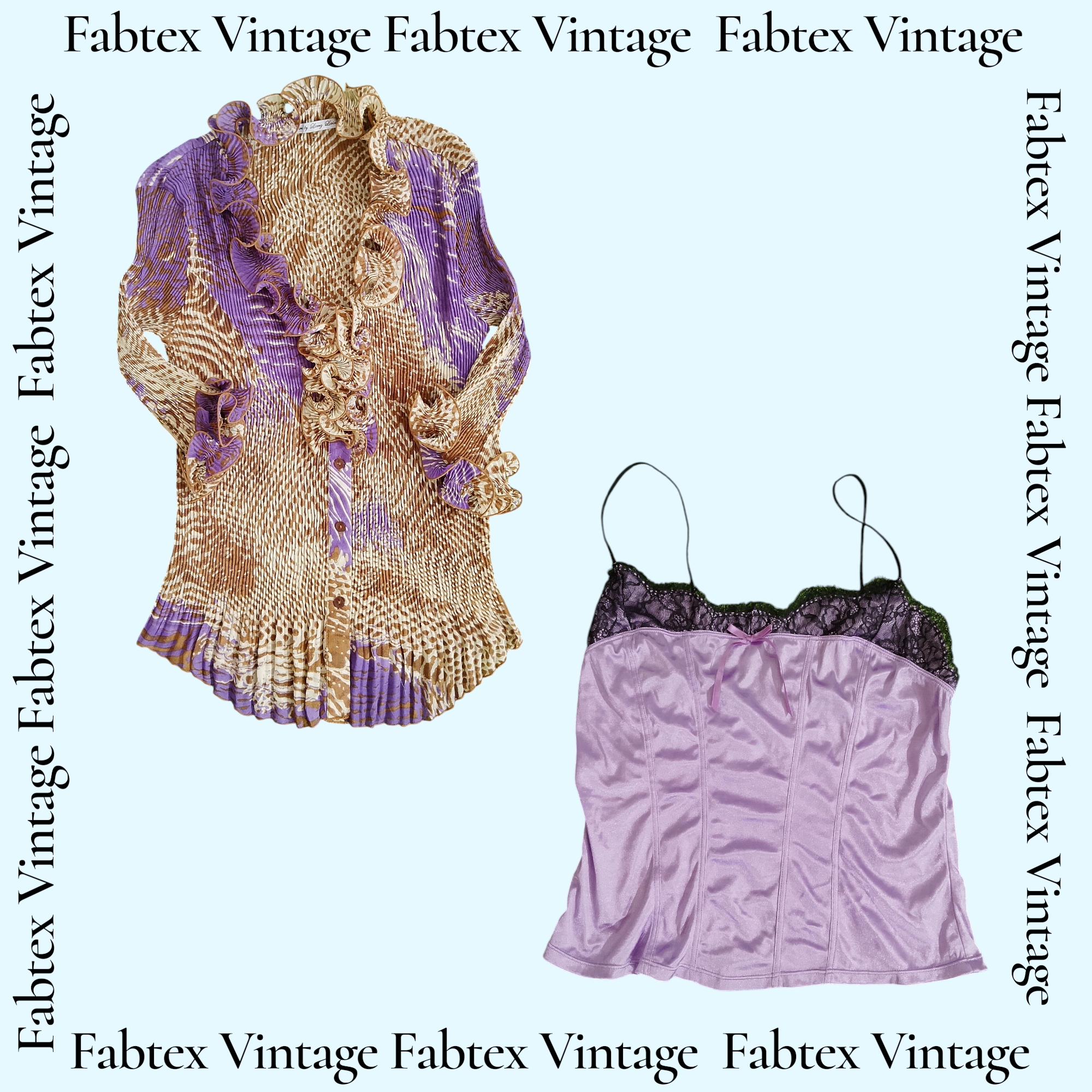 (FV-564) Magliette floreali viola Y2K