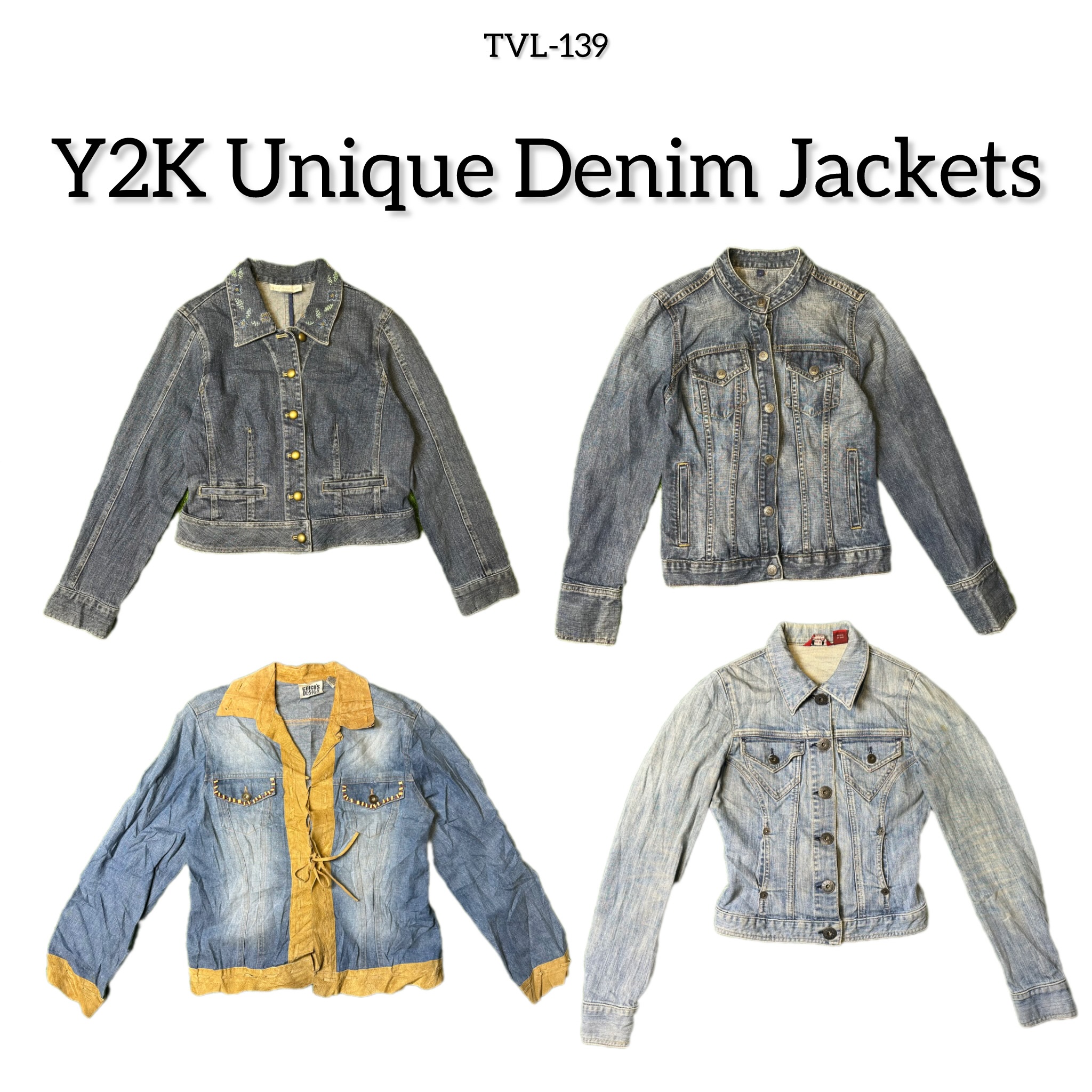 Y2K Unique Denim Jackets (TVL-139)