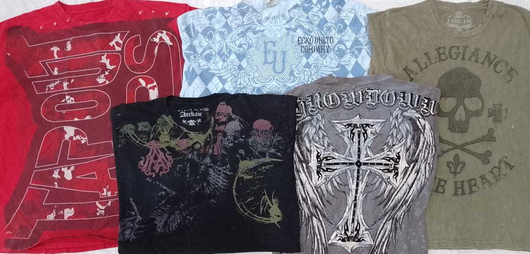 CR5546 ヴィンテージ スカル Tシャツ