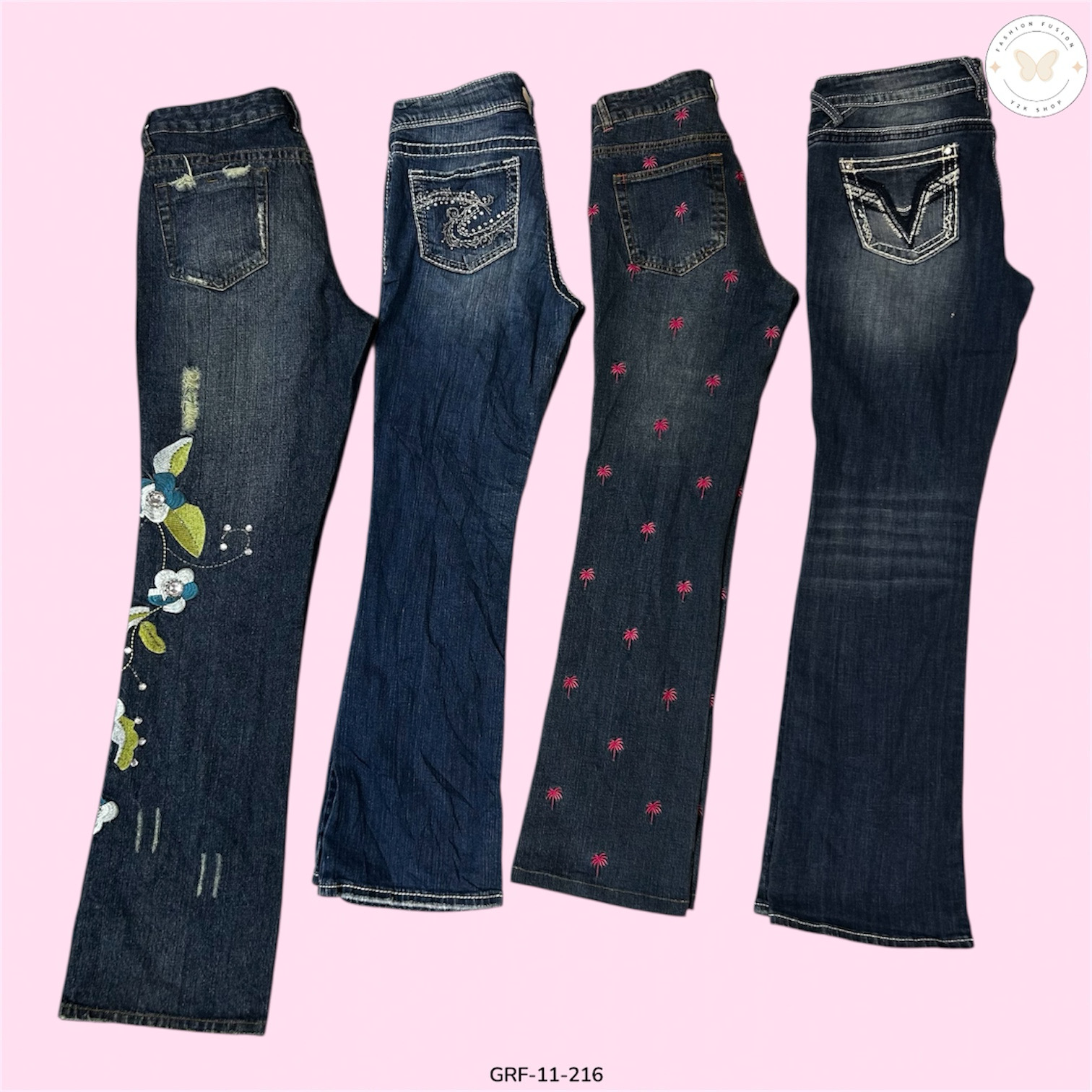 Jean flare confort quotidien (GRF-11-216)