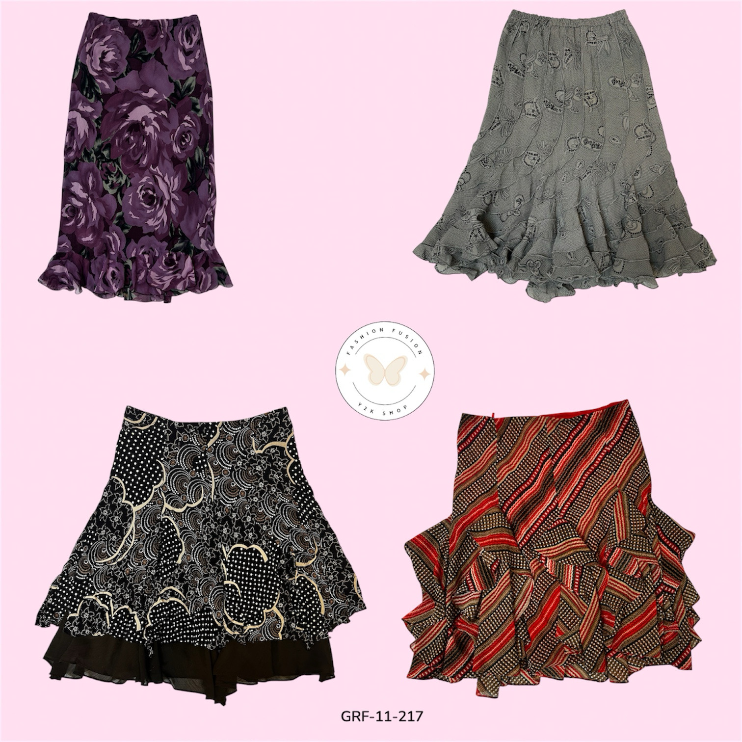 Jupe en poly classique moderne – Style chic quotidien (GRF-11-217)