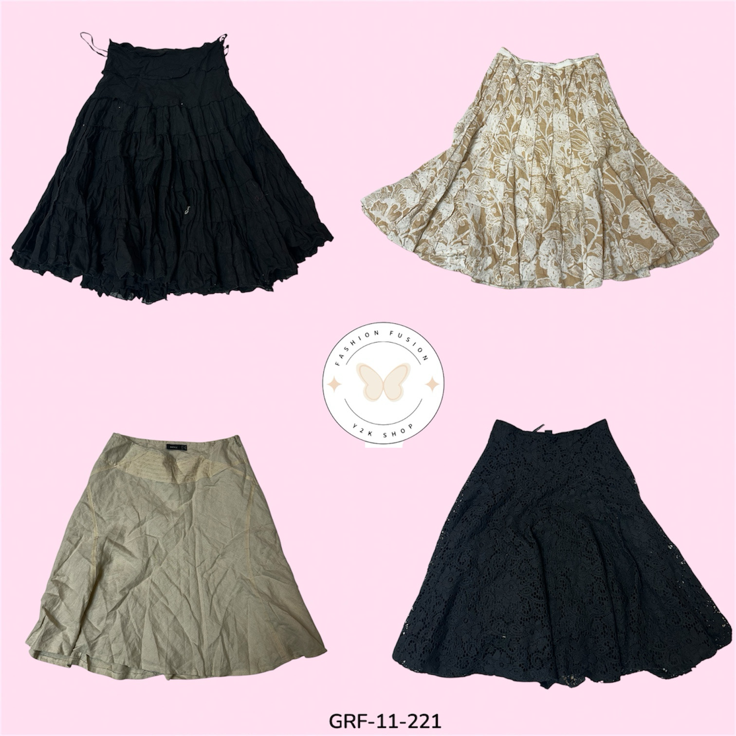 Jupe en coton Classic Mix pour femmes – Style facile et confort toute la journée (GRF-11-221)