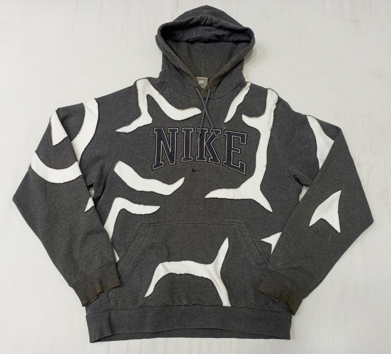 CR894 Upcycled Mix Branded Patchwork Hoodies (Unis..