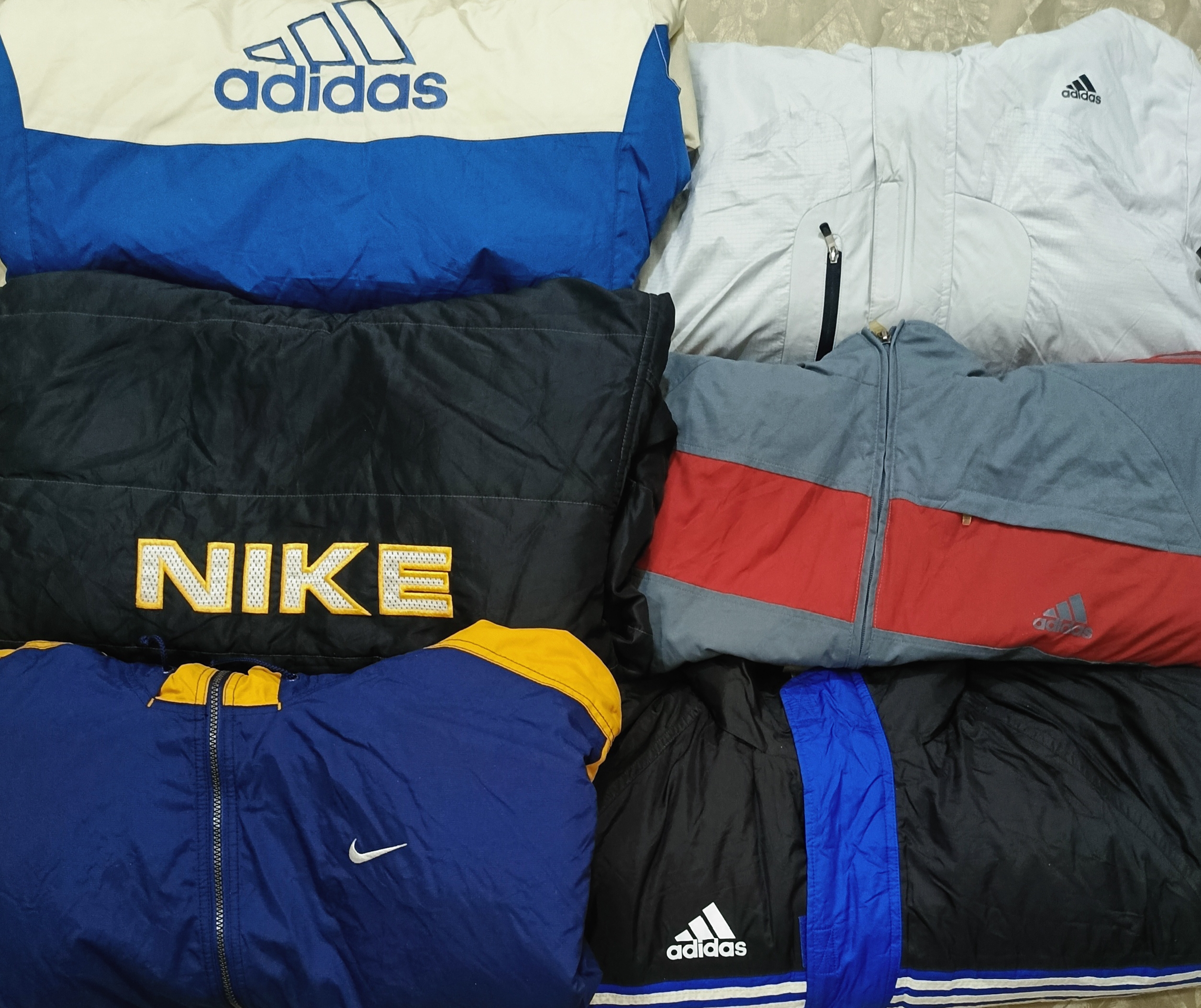 Nike and adidas jackets