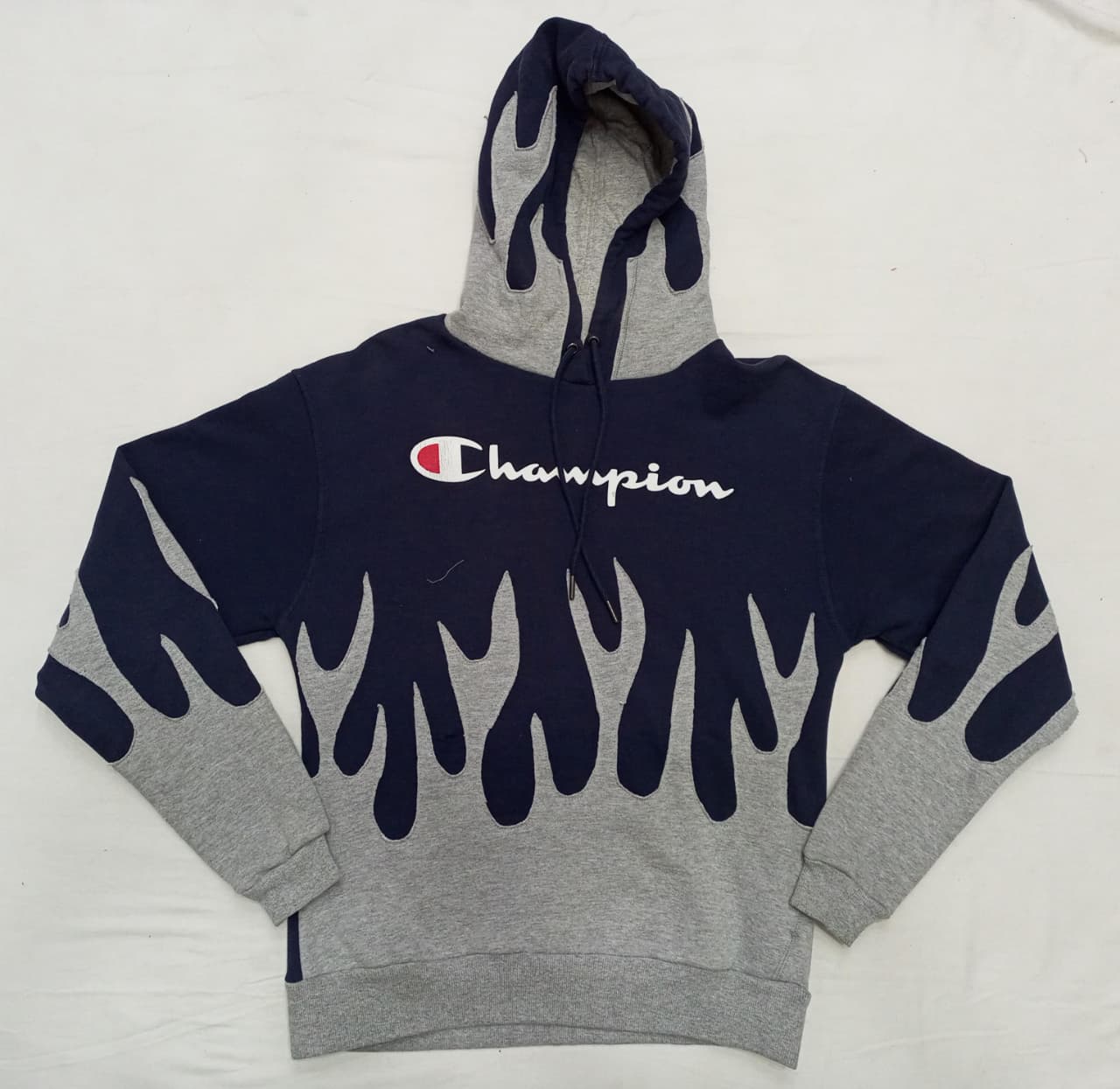 CR899 Upcycled Flame Panel Hoodie