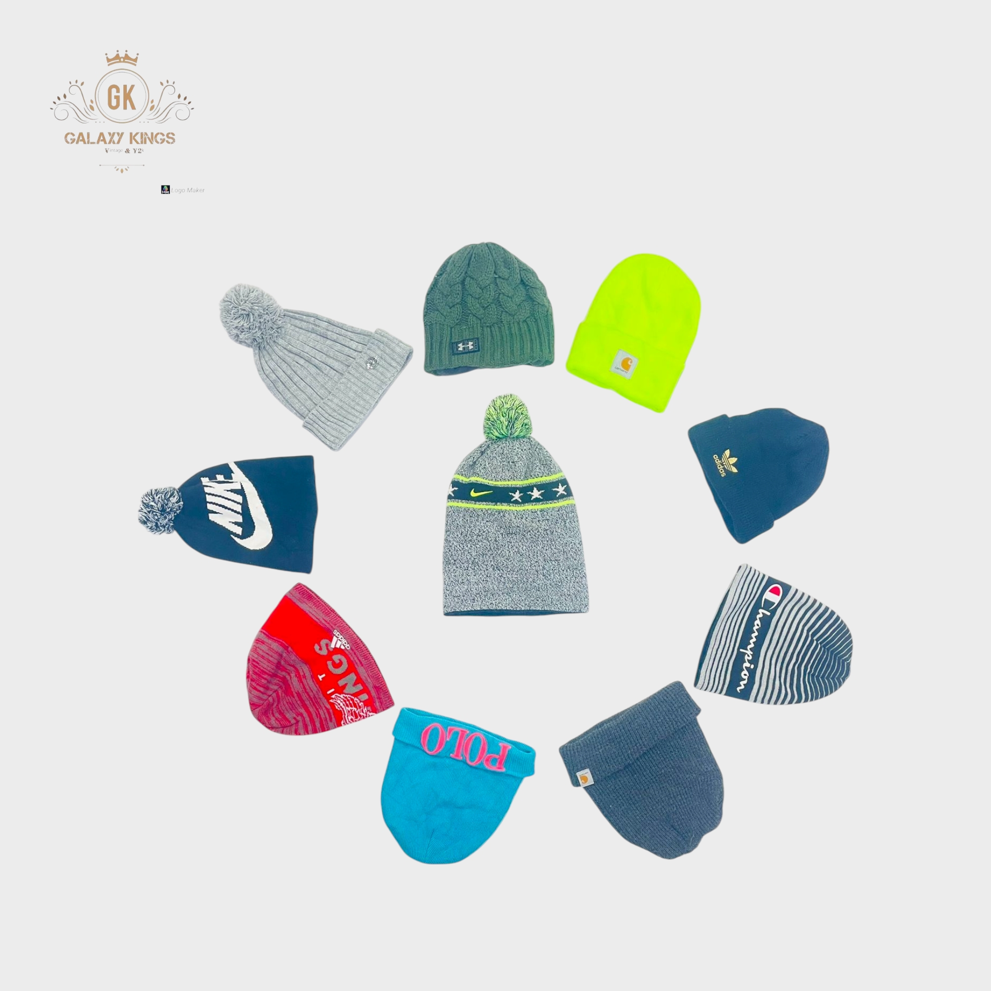 Mixed Branded Wool Caps