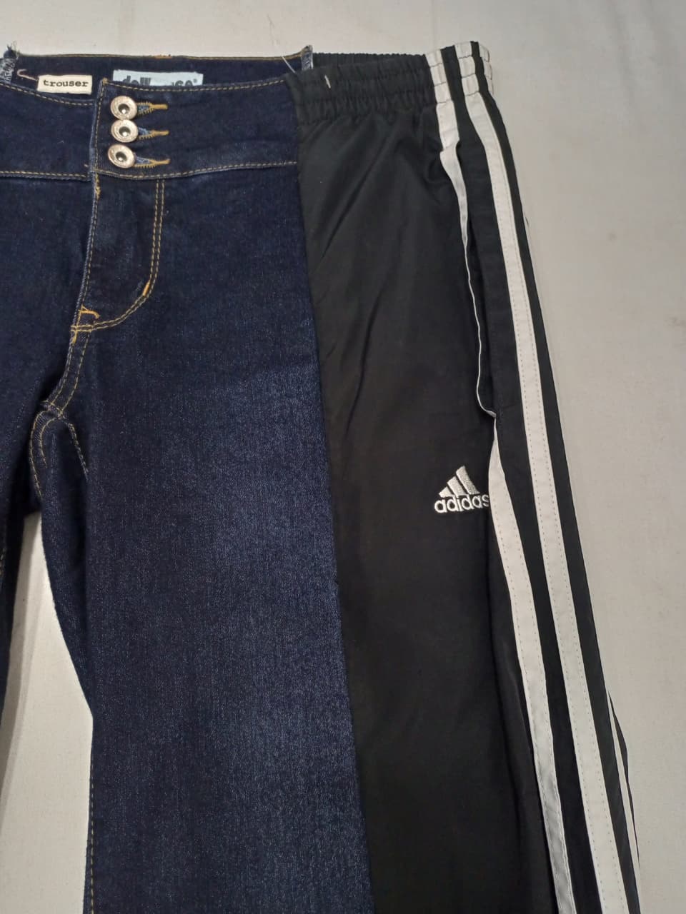 CR904 Upcycled Trouser Panel Denim Jeans