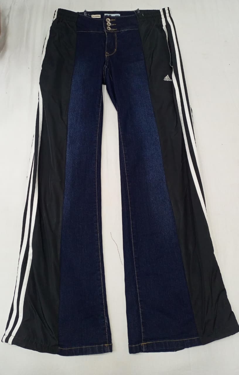 CR904 Upcycled Trouser Panel Denim Jeans