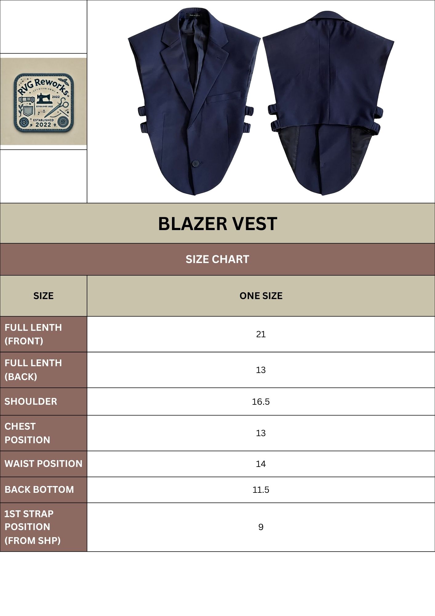 Veste sans manches blazer raccourcie upcyclée