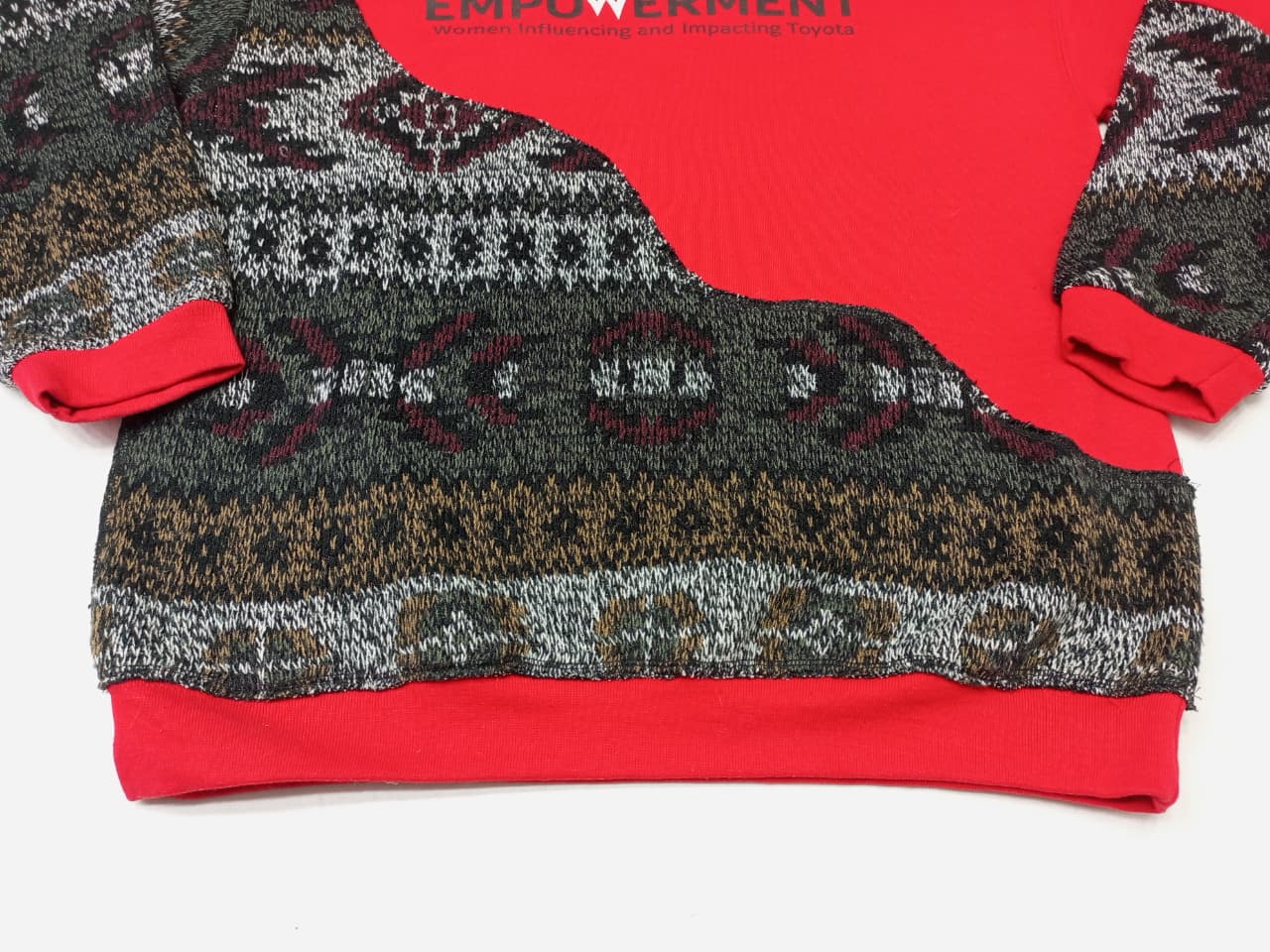 CR907 Upcycled Sweater Panel Sweatshirts