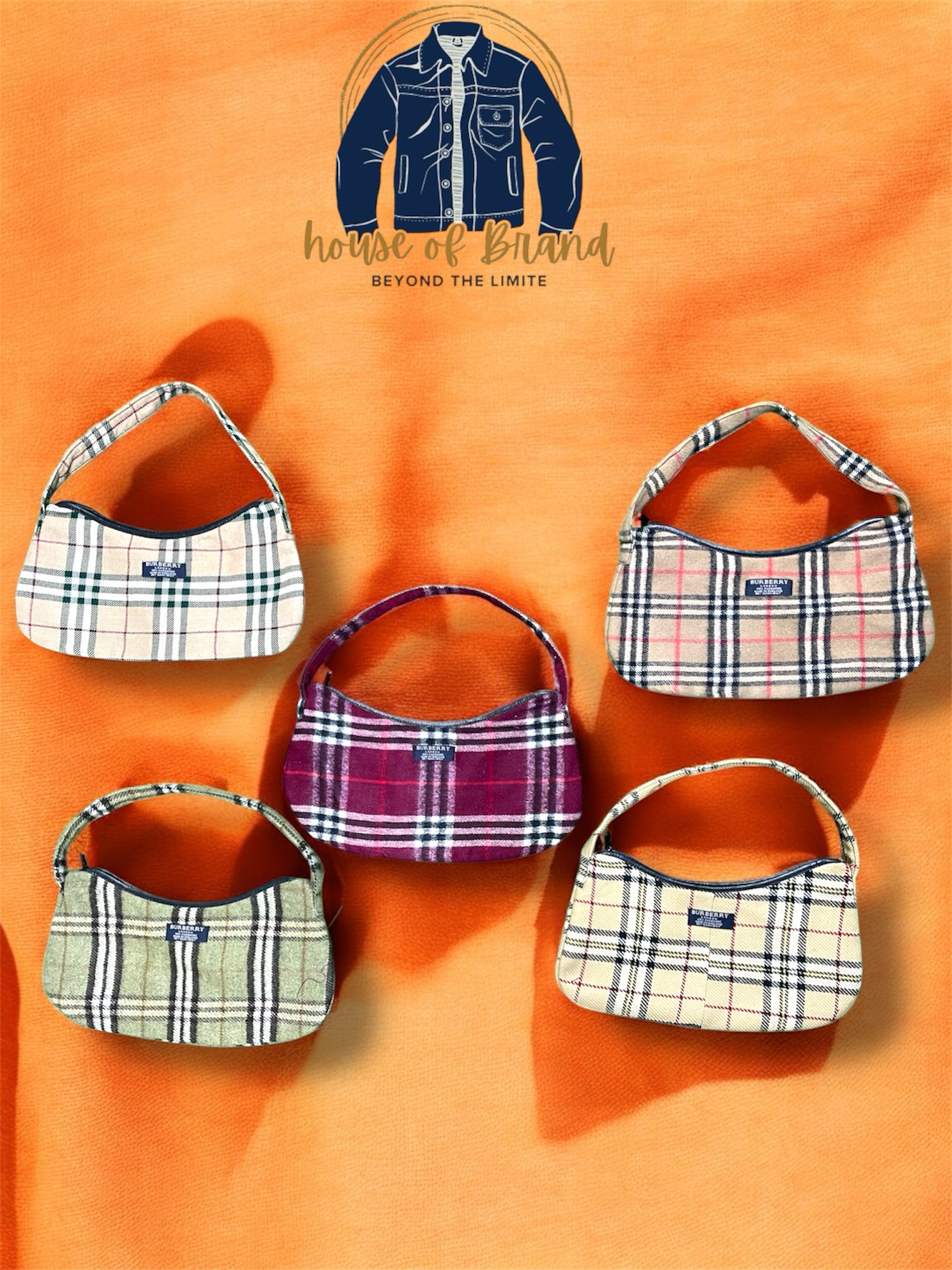 Upcycled y2k burberry bags